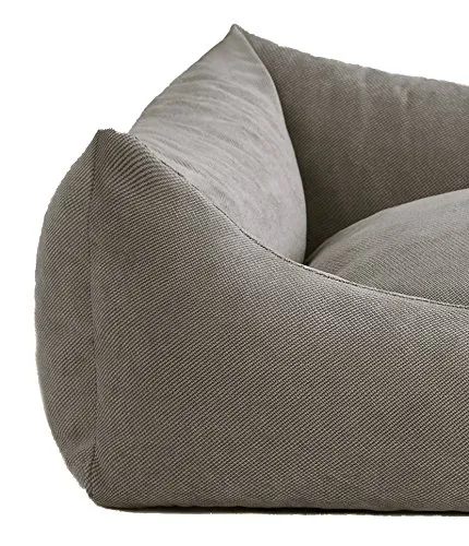 Leo4dog Divano Sun Letto per Cani, Cuscino, Cestino (Grigio, L-100X80) - immagine 8