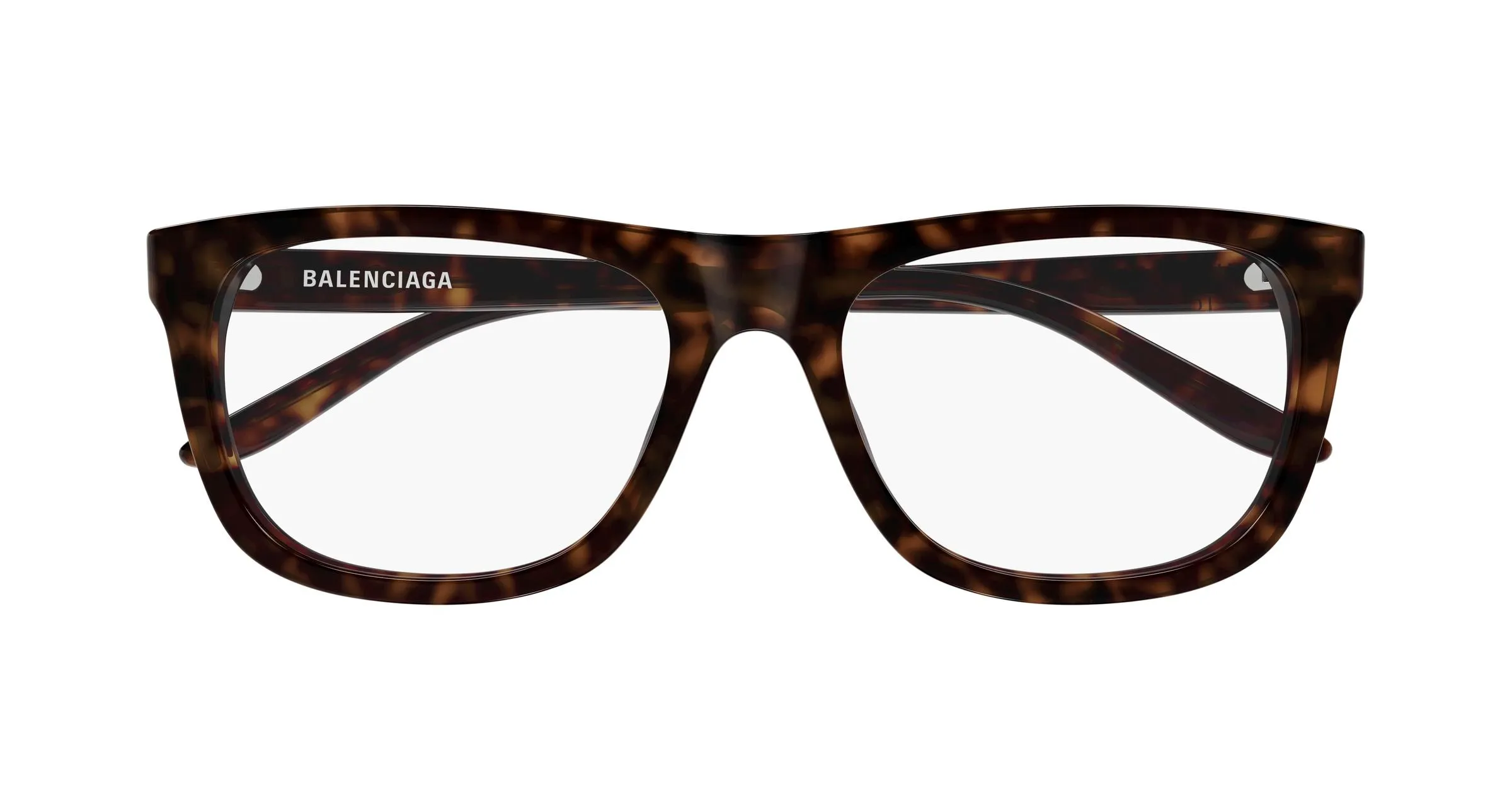 Balenciaga BB0498O 002 Montature da vista Acetato Havana Trasparente Squadrata - immagine 2