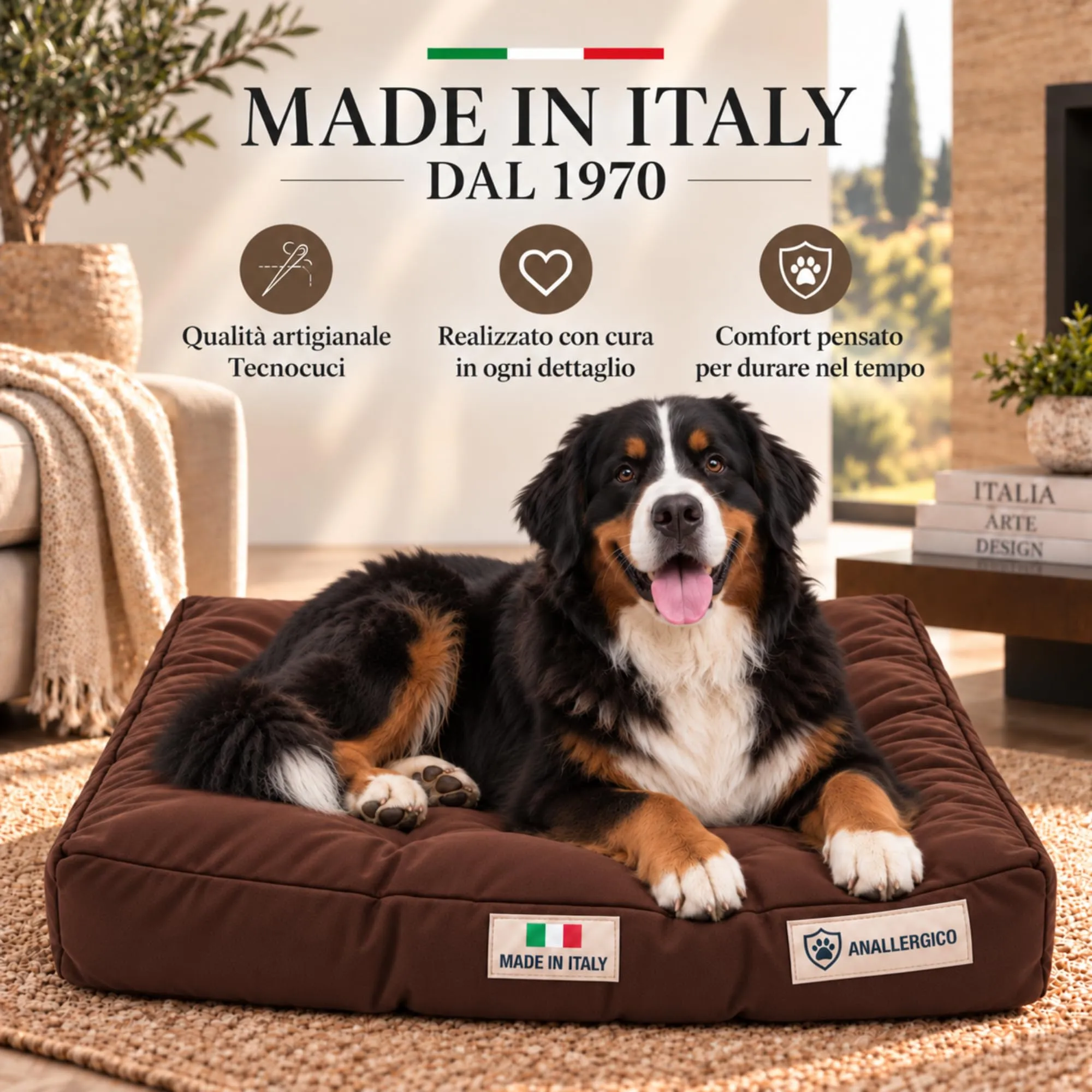 TECNOCUCI Cuccia Cane Lavabile, Realizzata a Mano in Italia, Taglia XL - immagine 6