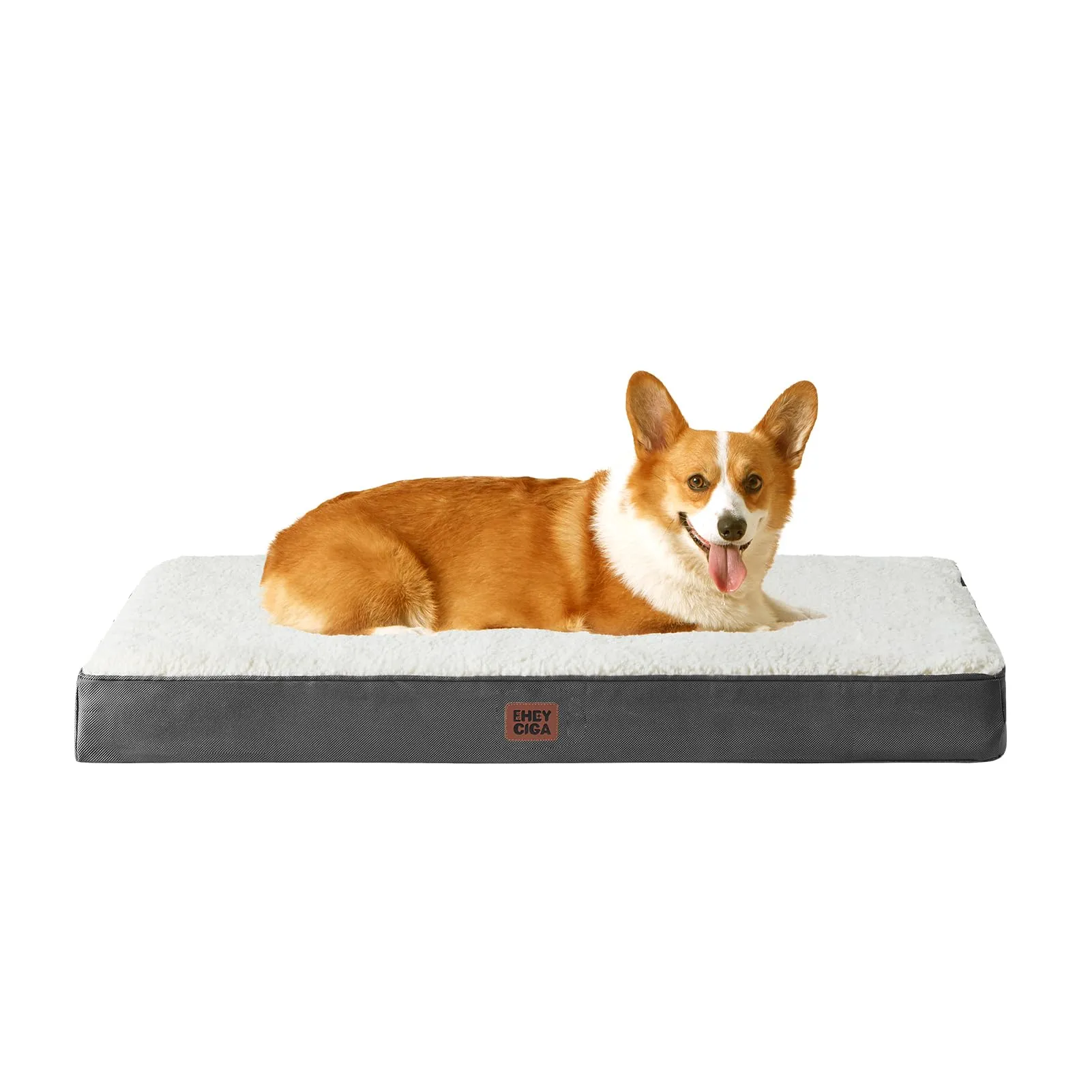 EHEYCIGA Removable Washable Orthopedic Dog Bed Cushion,White, 89 x 58 cm - immagine 1