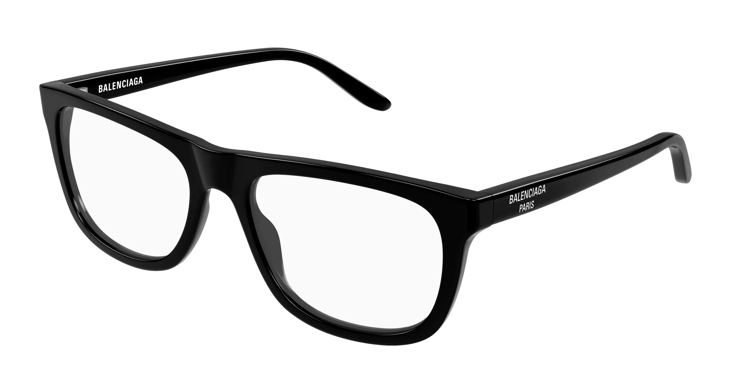 Balenciaga BB0498O 001 Montature da vista Acetato Nero Trasparente Squadrata - immagine 1