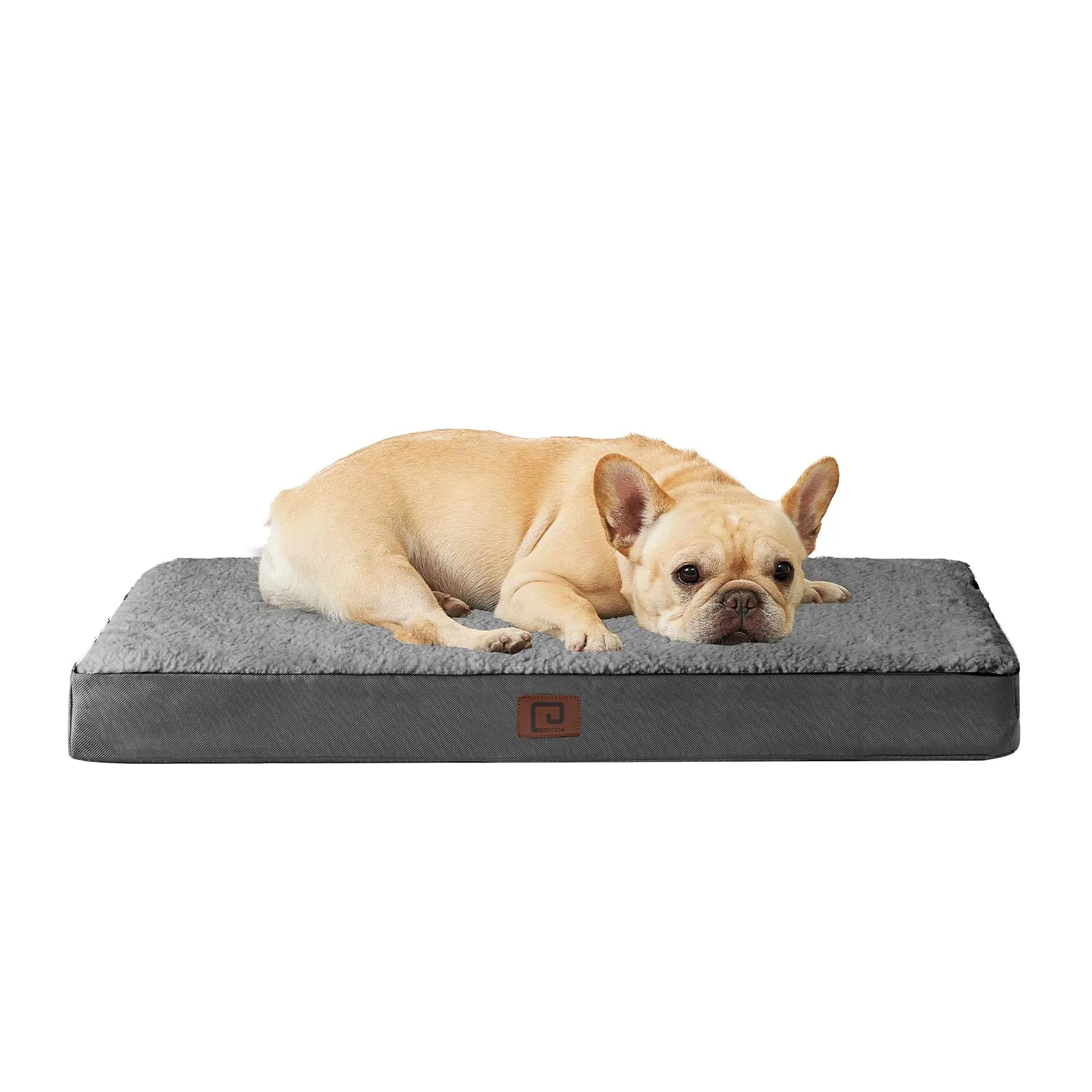 EHEYCIGA Removable Washable Orthopedic Dog Bed Cushion, Grey, 76 x 51 cm - immagine 1
