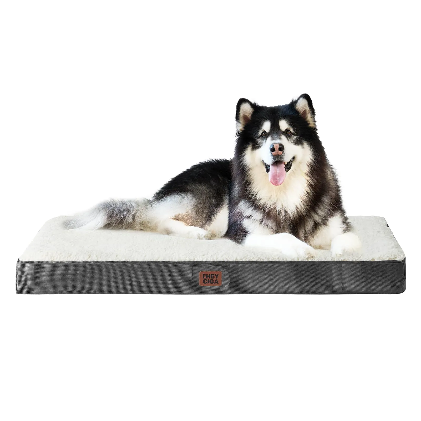 EHEYCIGA Removable Washable Orthopedic Dog Bed Cushion, White, 120 x 74 cm - immagine 1