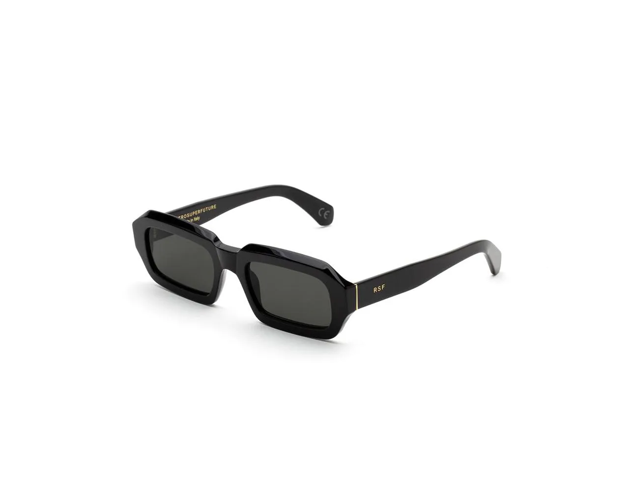 Retrosuperfuture 17I Fantasma Black Occhiali da sole Acetato Nero Nero Squadrata Normale - immagine 1