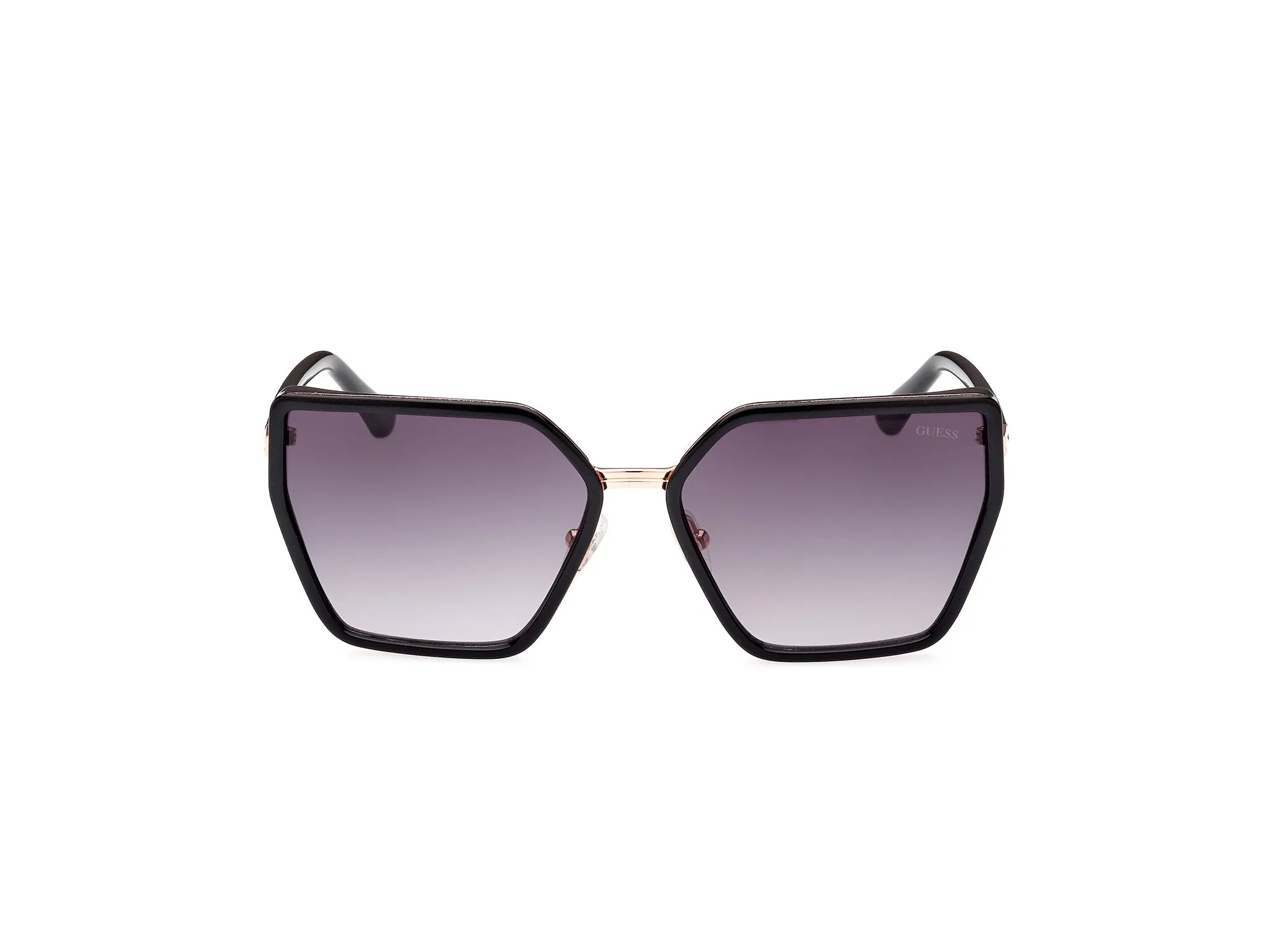 Guess GU7871 01B Occhiali da sole Iniettato Nero Grigio Farfalla Normale Sfumato - immagine 2