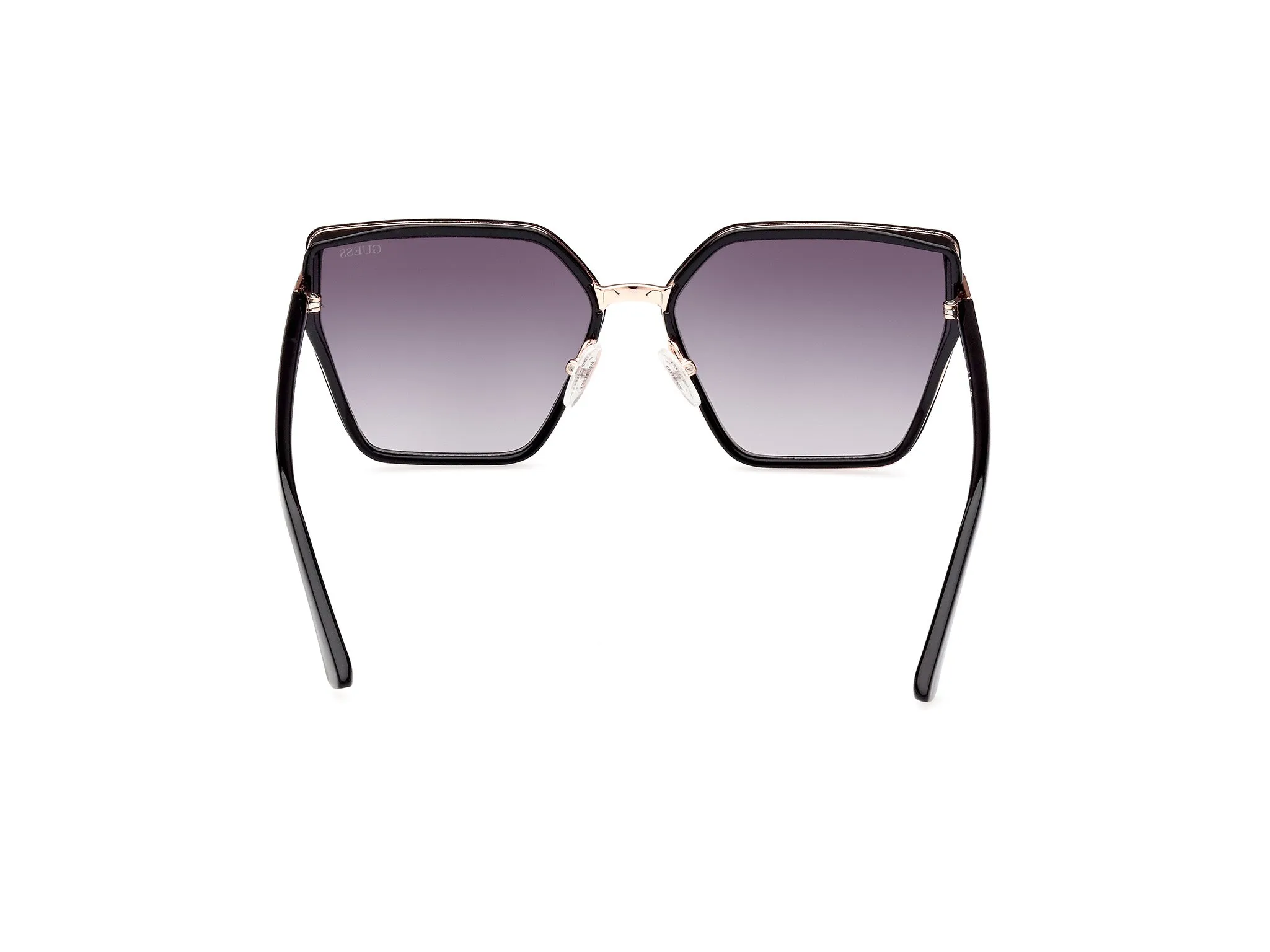 Guess GU7871 01B Occhiali da sole Iniettato Nero Grigio Farfalla Normale Sfumato - immagine 4