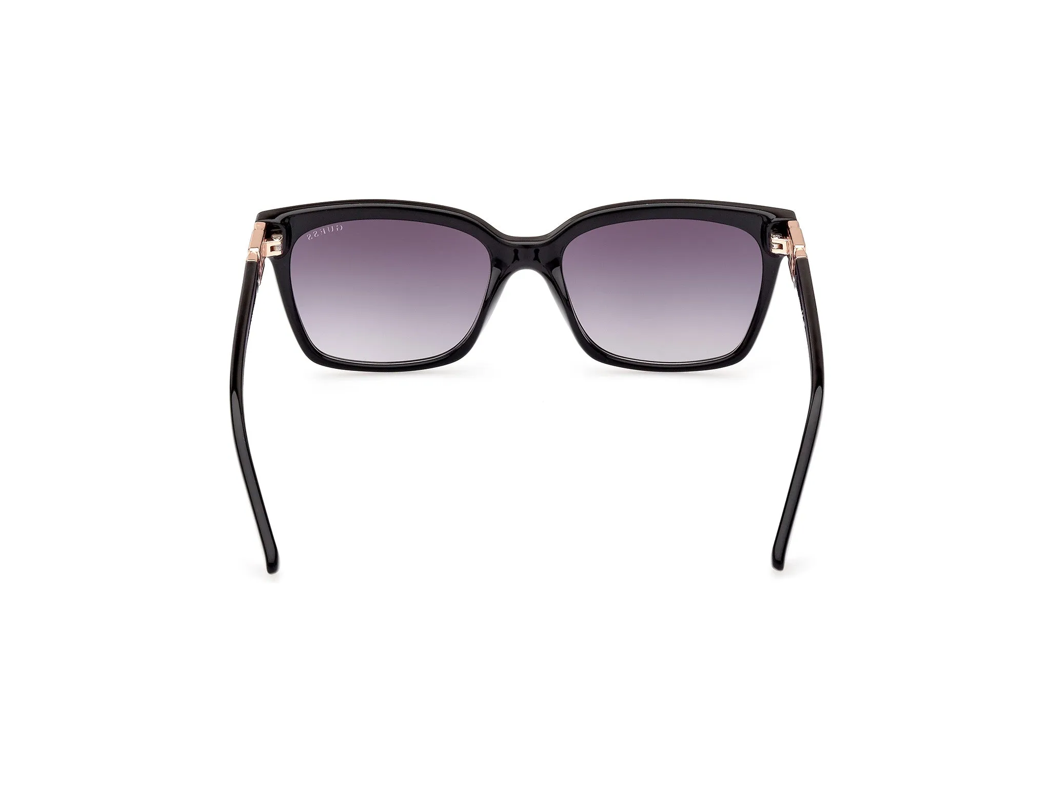 Guess GU7869 01B Occhiali da sole Iniettato Nero Grigio Squadrata Normale Sfumato - immagine 4