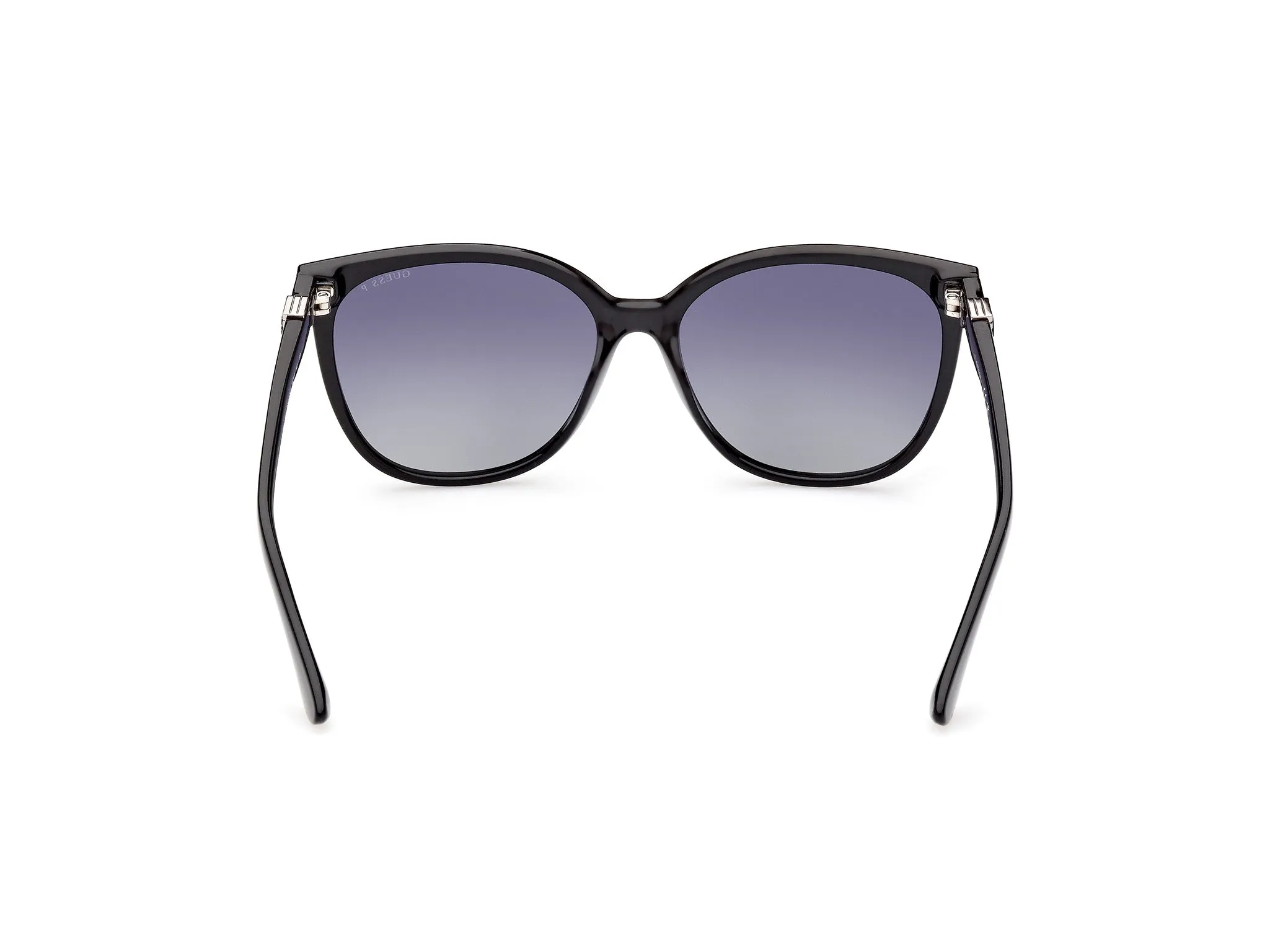 Guess GU7864 01D Occhiali da sole Iniettato Nero Grigio Rotonda Polarizzata Sfumato - immagine 4
