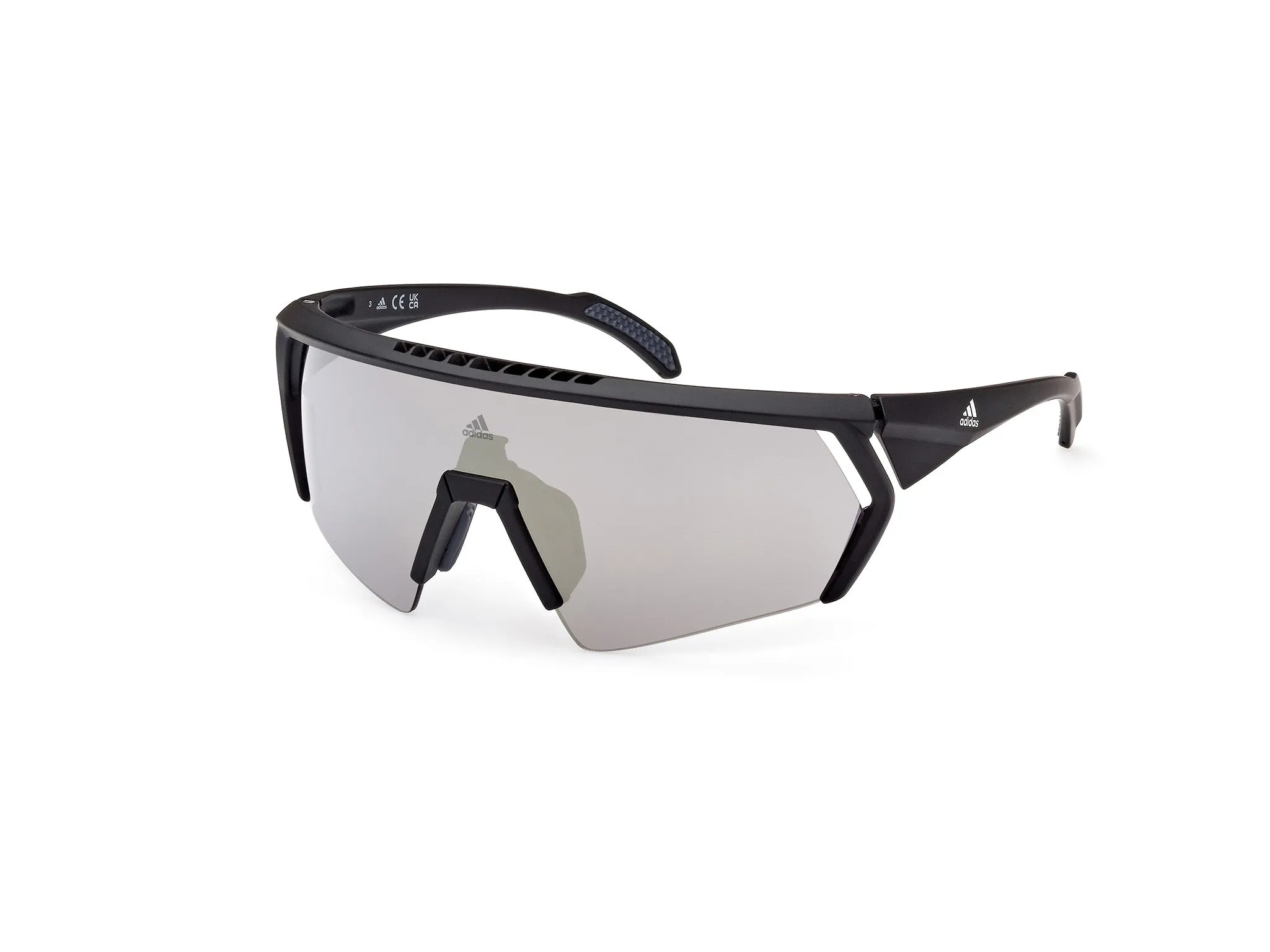 Adidas Sport SP0063 02G Occhiali da sole Iniettato Nero-opaco Marrone Maschera Normale Specchiato - immagine 1