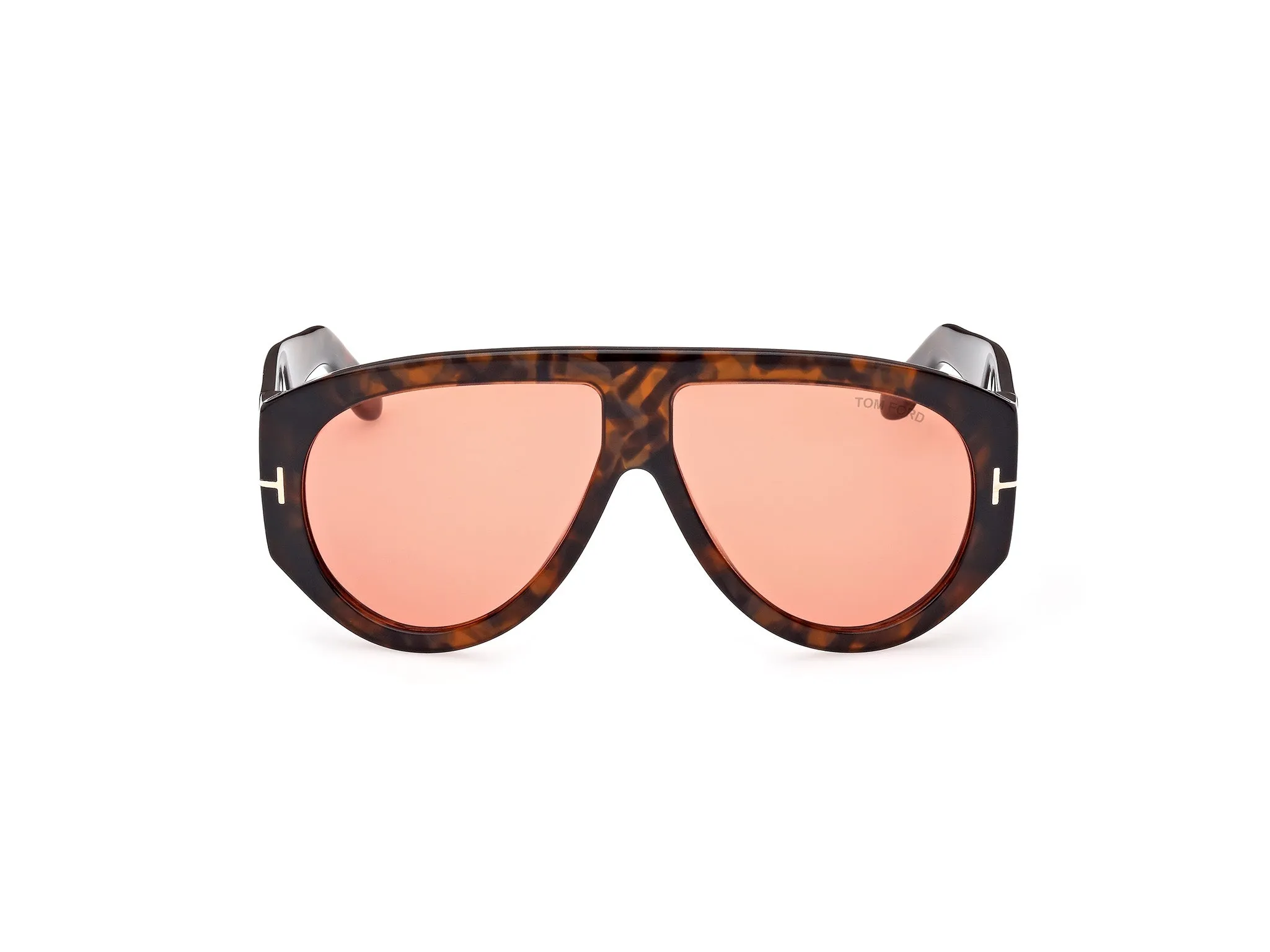 TOM FORD FT1044 BRONSON 52S Occhiali da sole Acetato Havana Bordeaux Pilot Normale - immagine 2