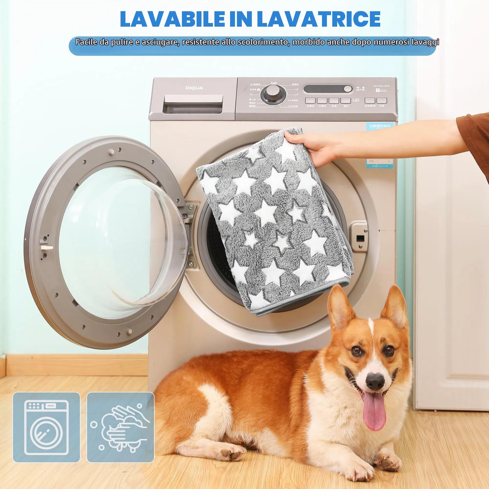 Set di 3 Coperte per Cani e Gatti, Lavabili, Soffici e Morbide - immagine 4