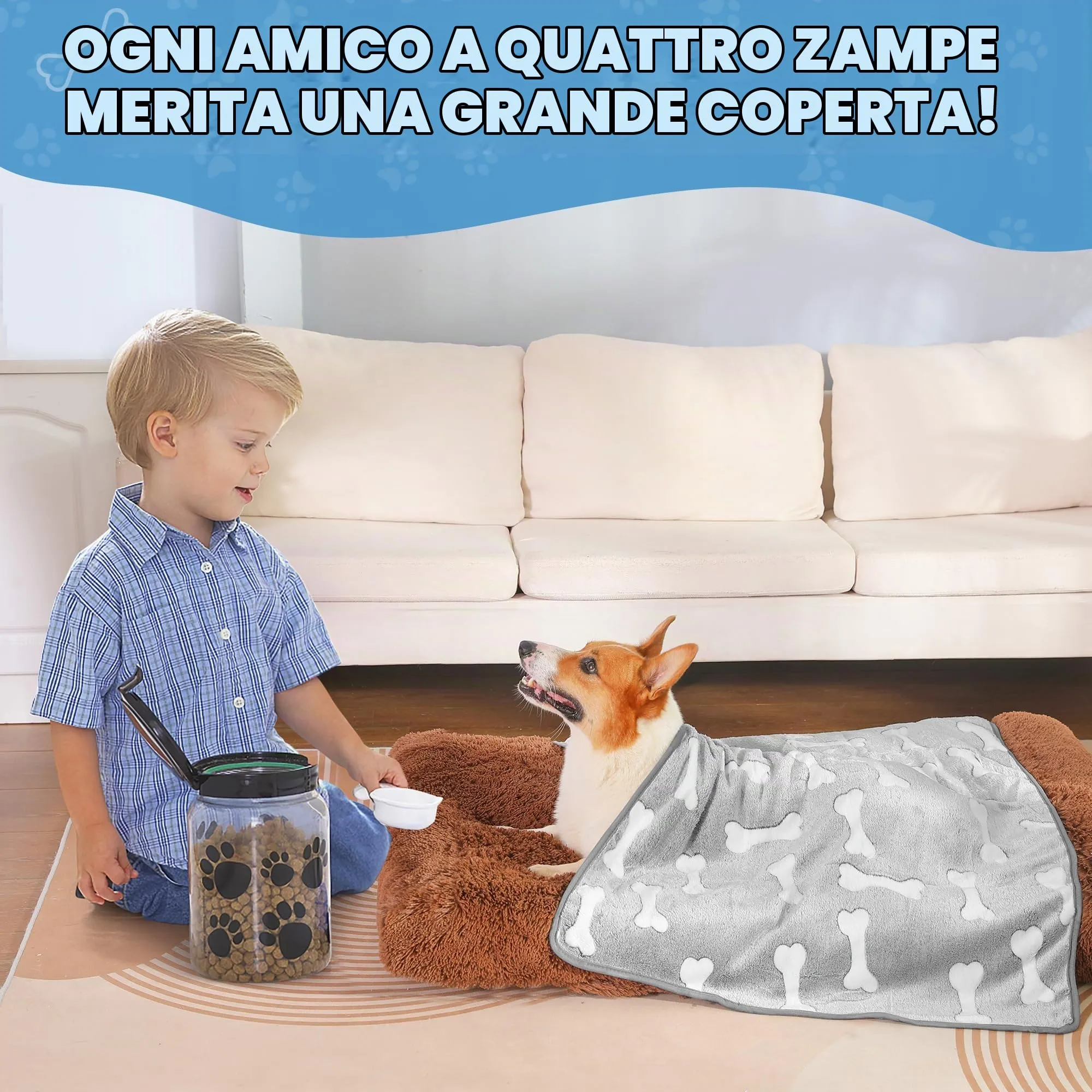 Set di 3 Coperte per Cani e Gatti, Lavabili, Soffici e Morbide - immagine 7