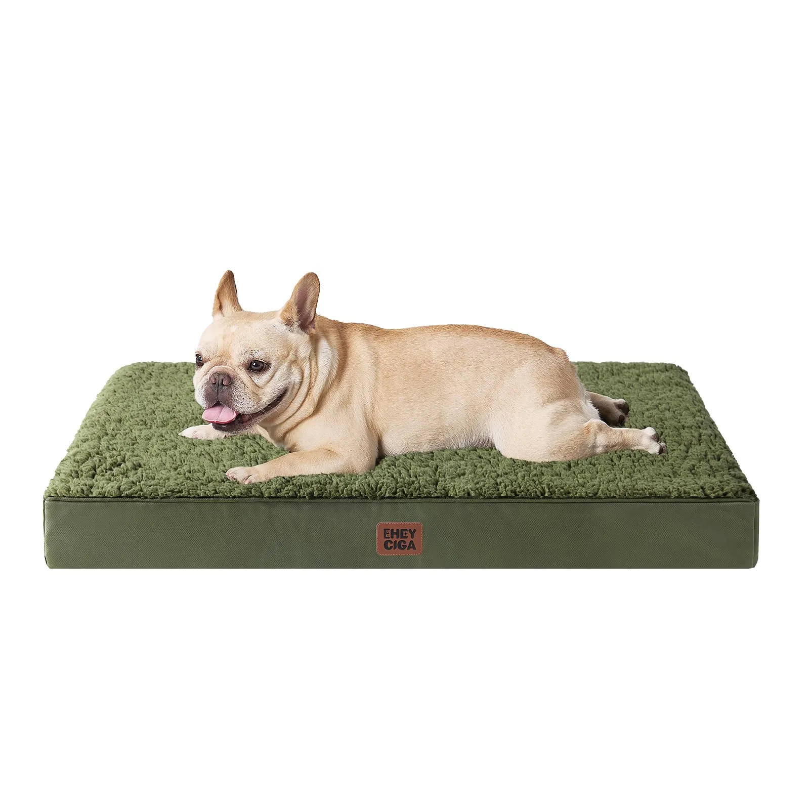 EHEYCIGA Removable Washable Orthopedic Dog Bed Cushion, Green, 76 x 51 cm - immagine 1