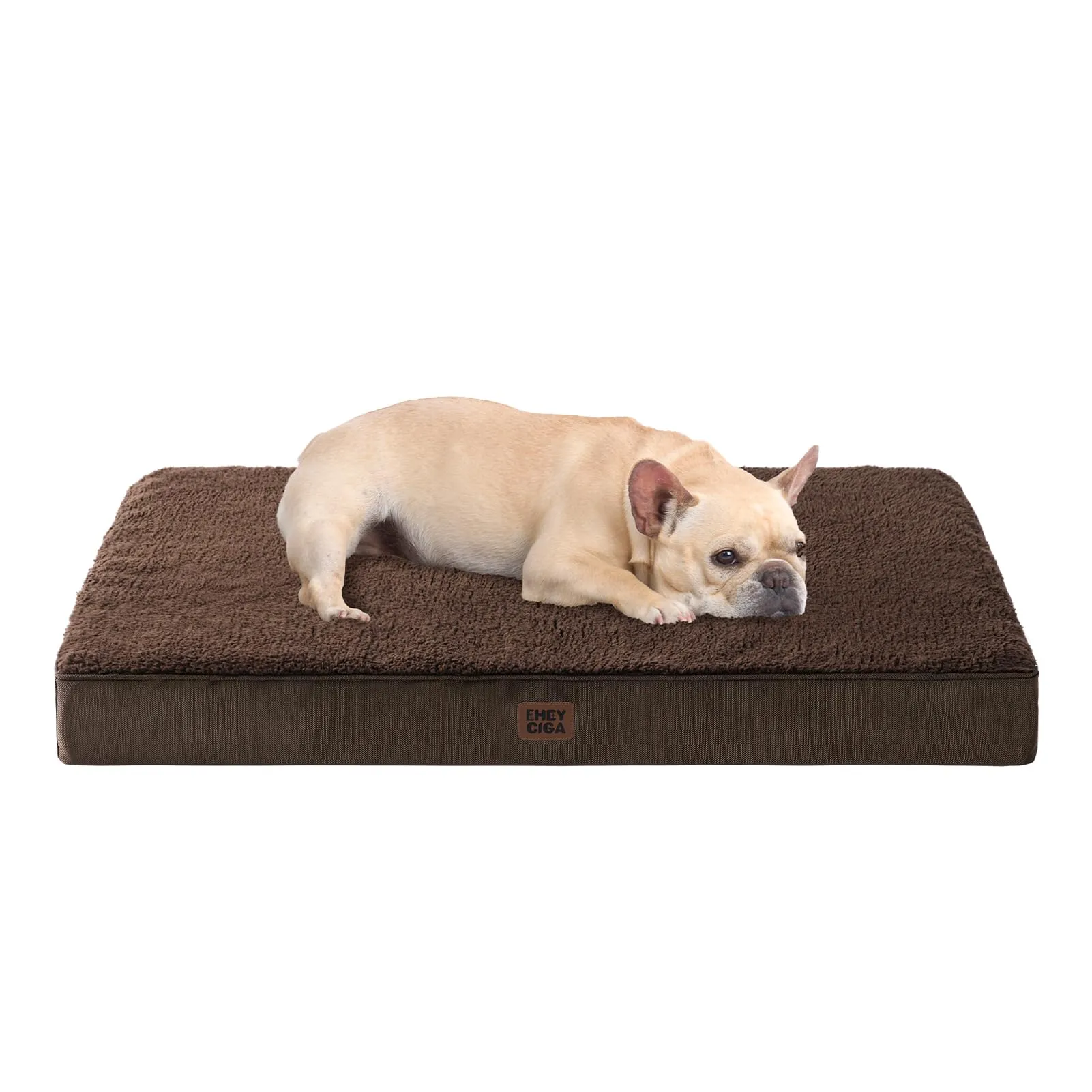 EHEYCIGA Removable Washable Orthopedic Dog Bed Cushion, Brown,76 x 51 cm - immagine 1