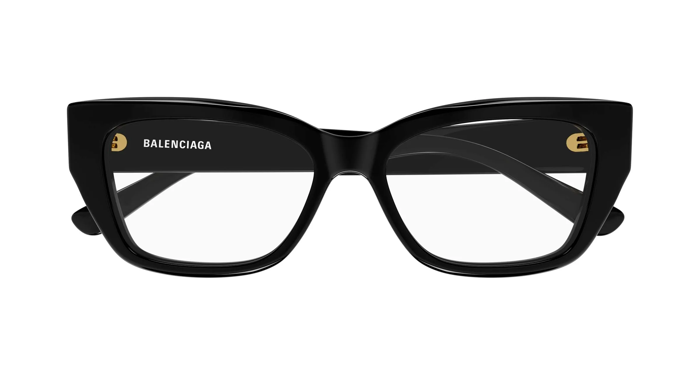Balenciaga BB0483O 001 Montature da vista Acetato Nero Trasparente Squadrata - immagine 2