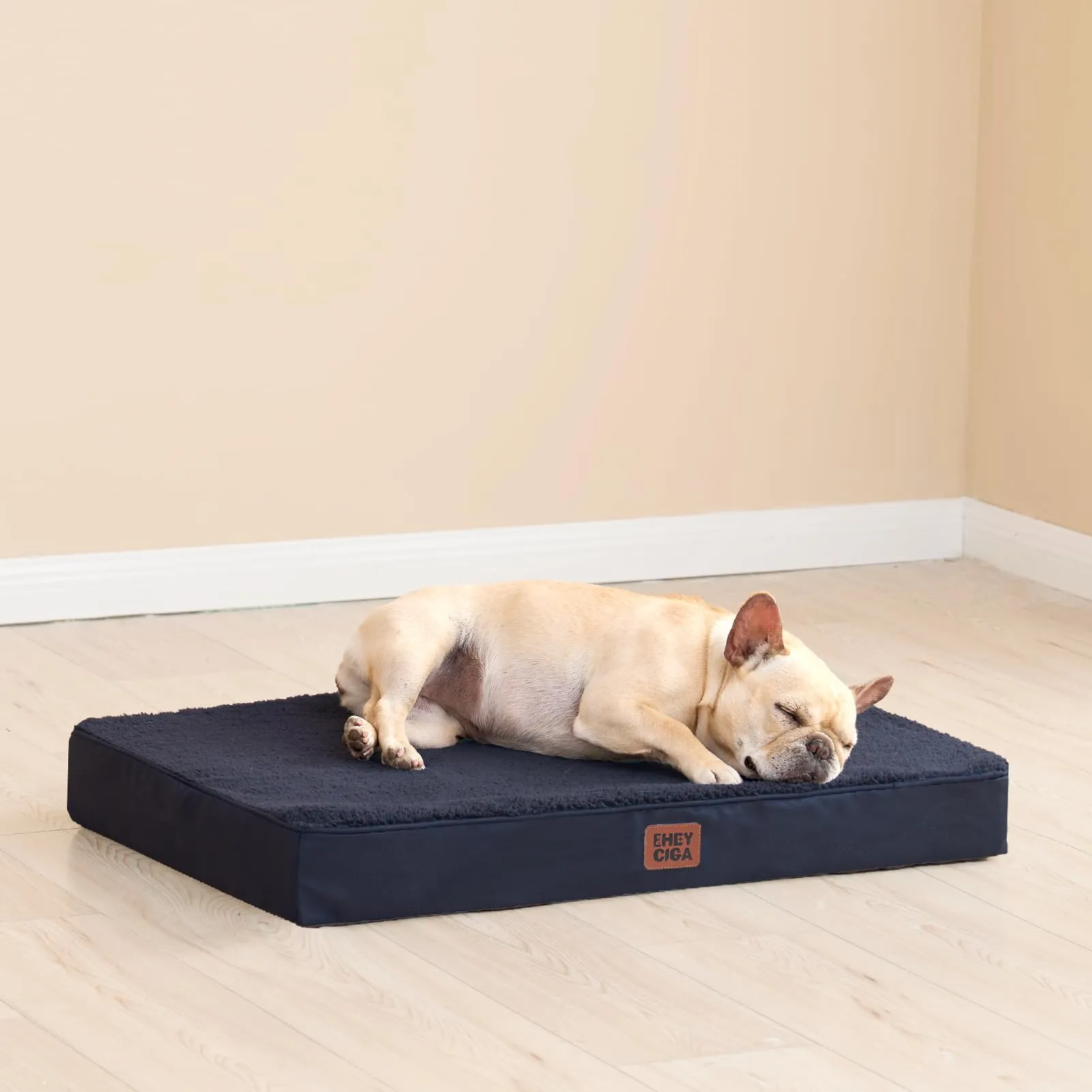 EHEYCIGA Removable Washable Orthopedic Dog Bed Cushion, Navy, 76 x 51 cm - immagine 7