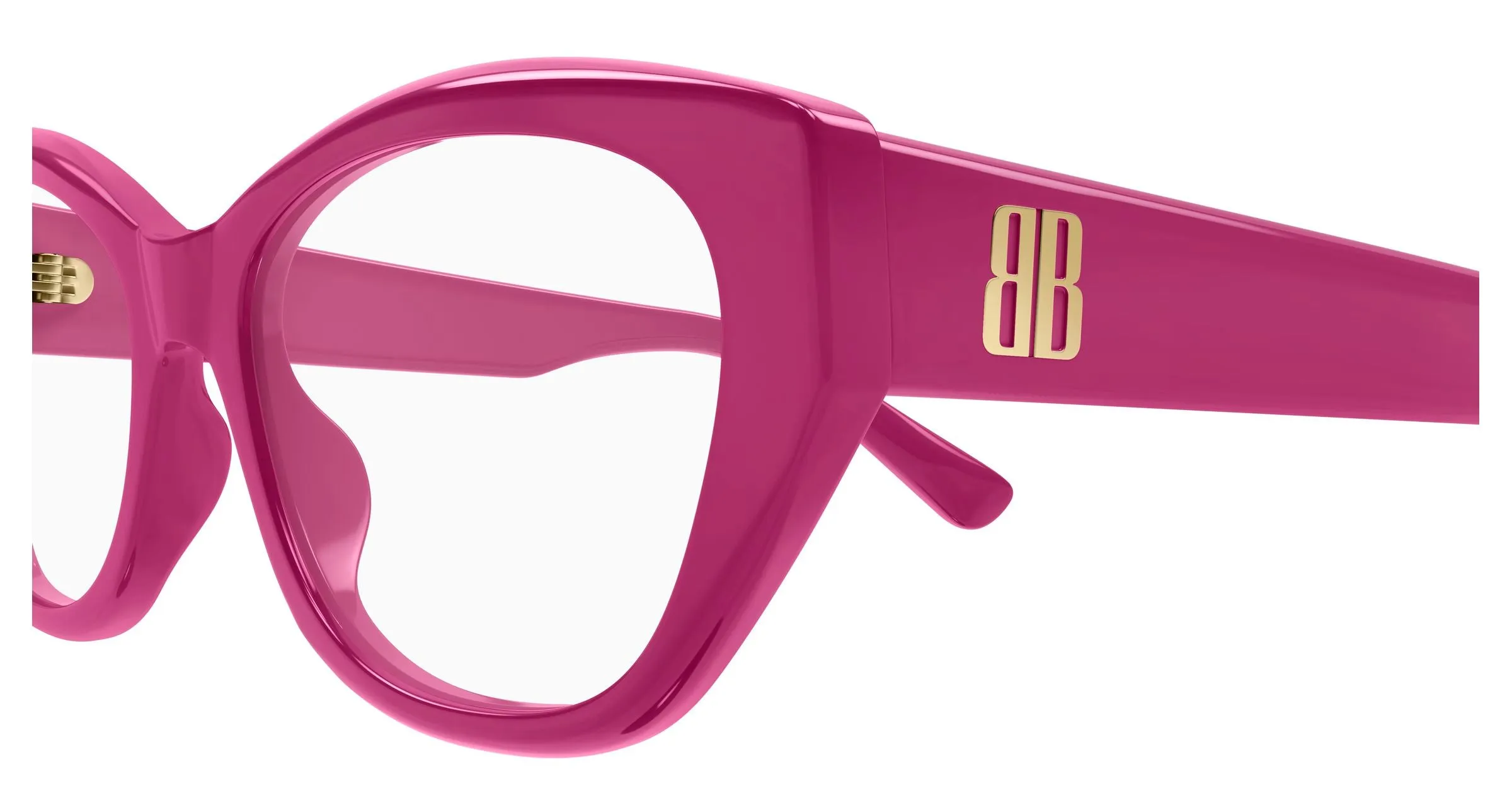 Balenciaga BB0481O 004 Montature da vista Acetato Trasparente Cat Eye - immagine 3