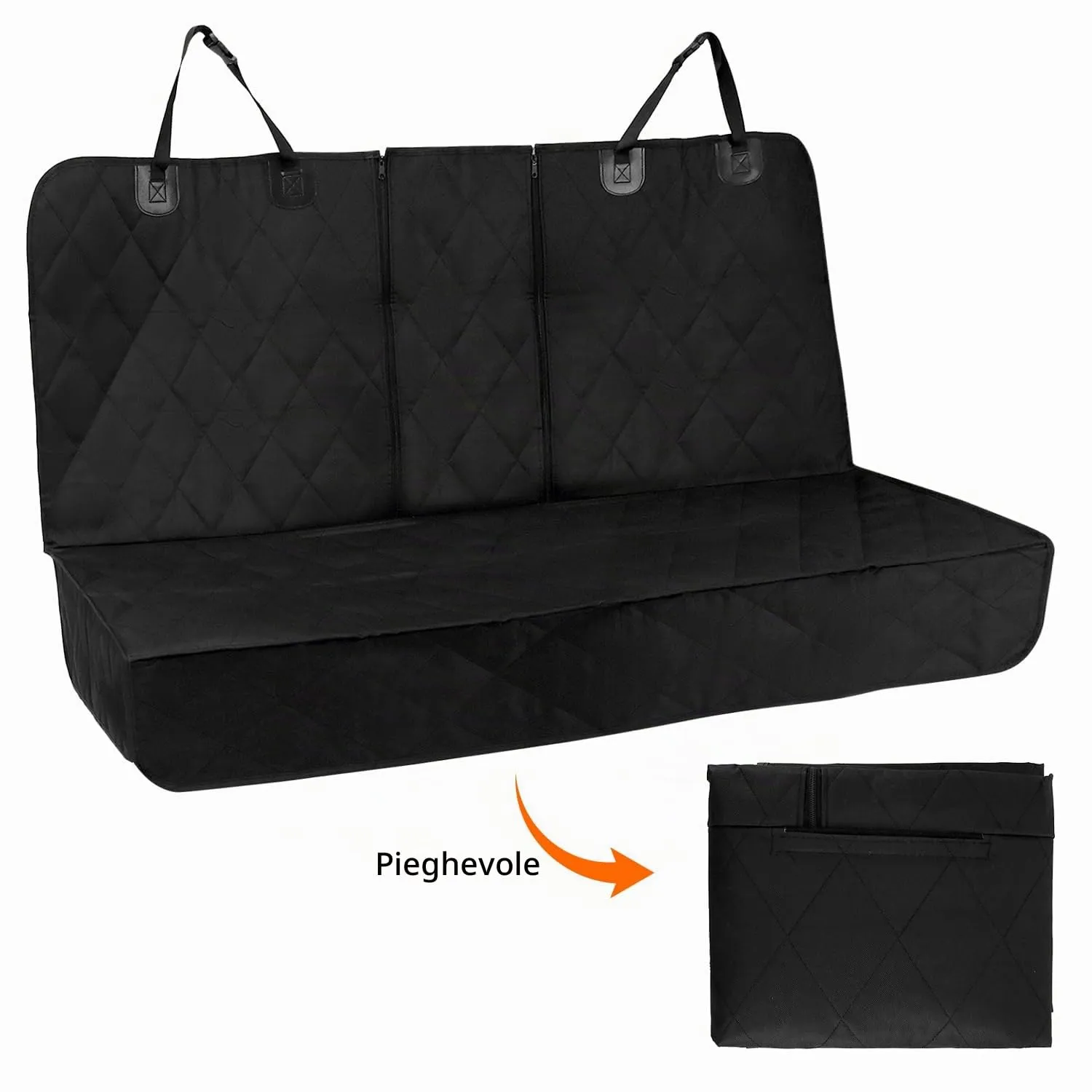QWORK® Telo Coprisedile Auto per Cani, Coprisedile Posteriore, per Tutte le Auto, Minivan e SUV - immagine 4