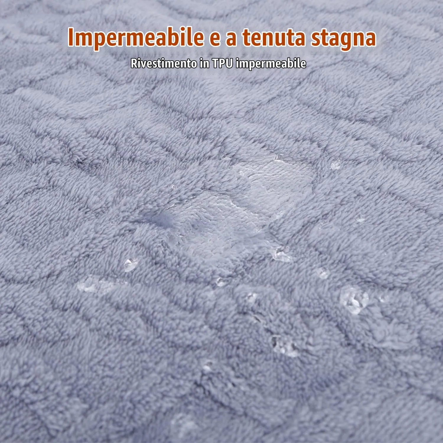 Nobleza Coperta Impermeabile per Cani, Morbida Coperta in Pile per Cani di Taglia Media e Grande, Gatti, XL 152 x 127 cm, Coprisedile Reversibile, Lavabile in Lavatrice, Azzurro - immagine 2
