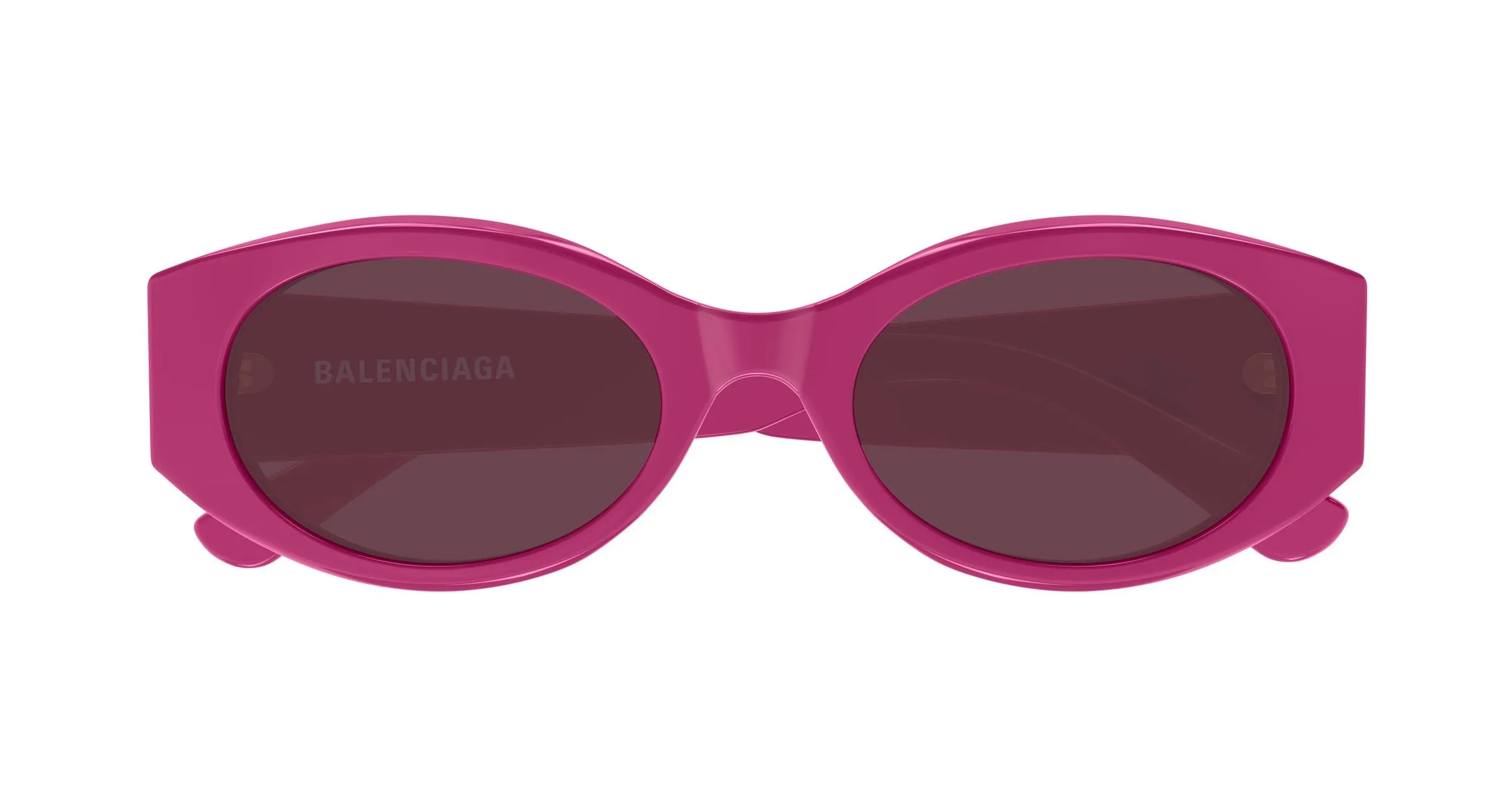 Balenciaga BB0477SA 004 Occhiali da sole Acetato Viola Rotonda - immagine 2