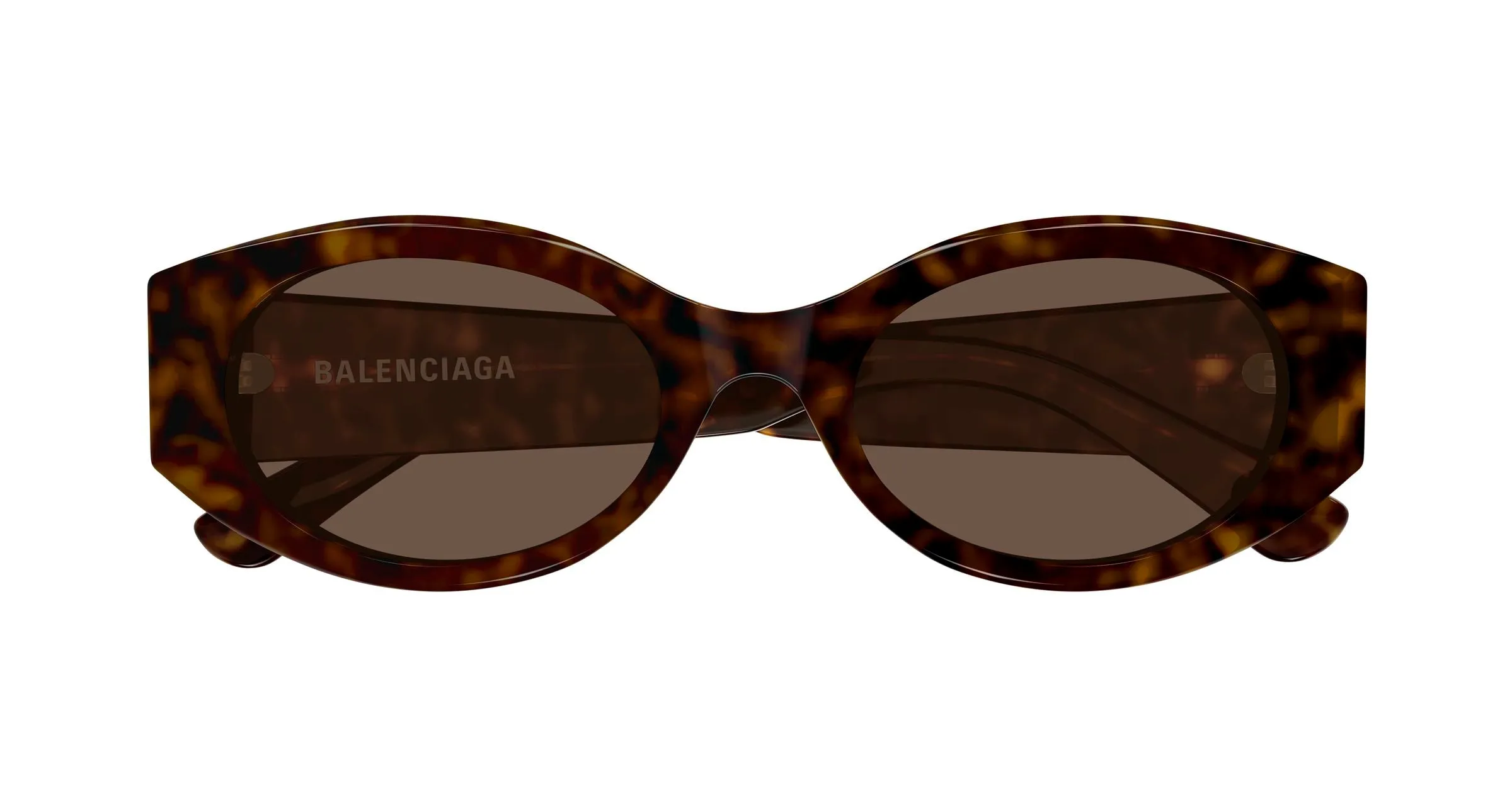Balenciaga BB0477SA 002 Occhiali da sole Acetato Havana Marrone Rotonda - immagine 2