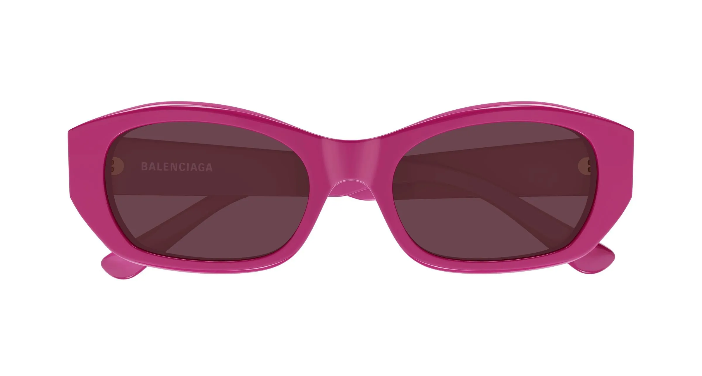 Balenciaga BB0476S 004 Occhiali da sole Acetato Viola Rotonda - immagine 2