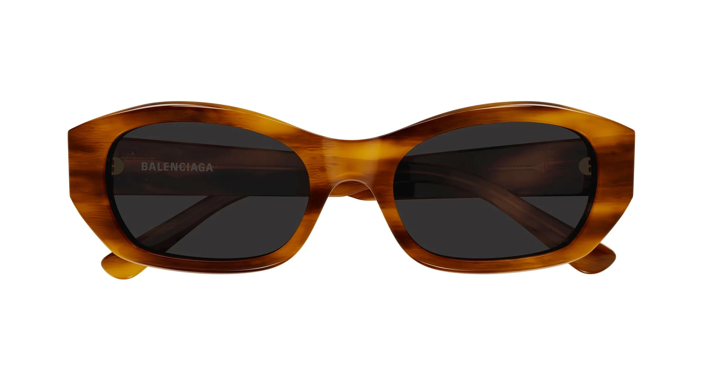 Balenciaga BB0476S 002 Occhiali da sole Acetato Marrone Grigio Rotonda - immagine 2