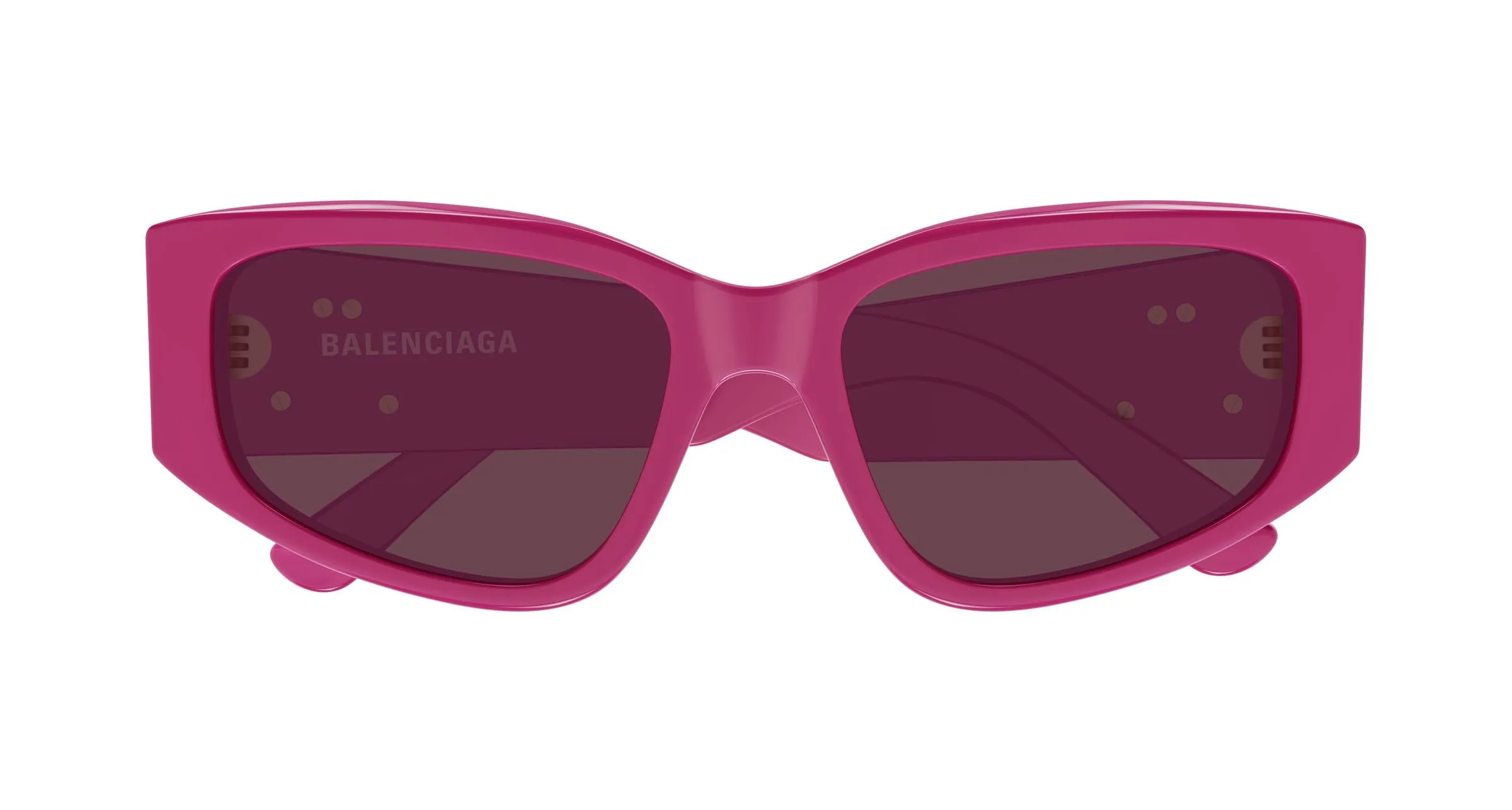 Balenciaga BB0475S 004 Occhiali da sole Acetato Viola Cat Eye - immagine 2