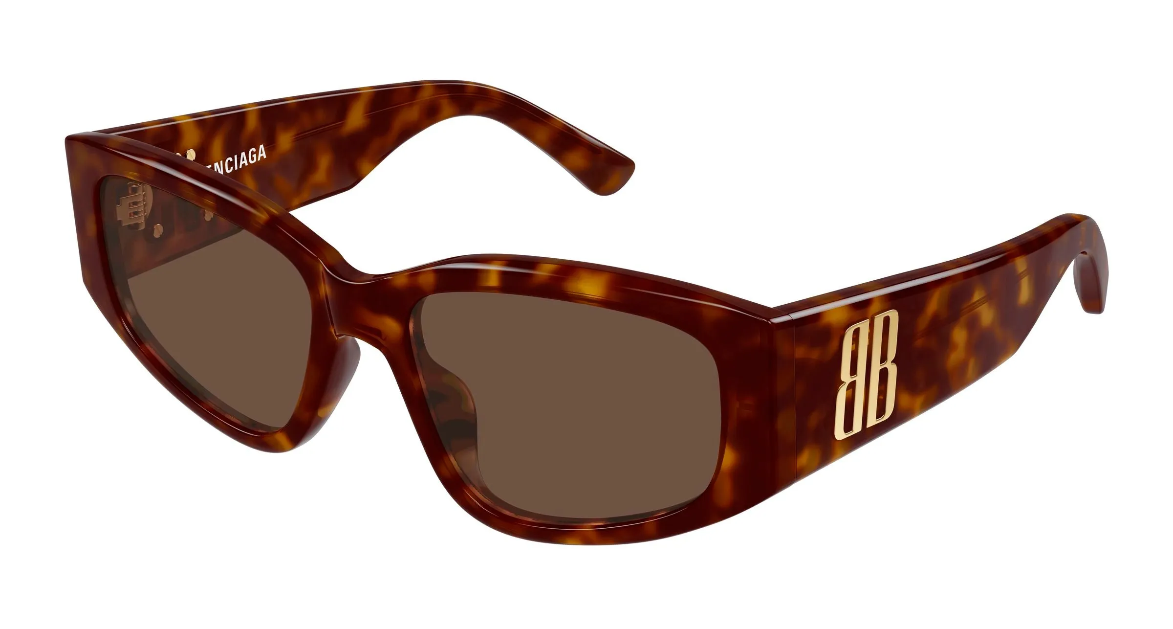 Balenciaga BB0475S 002 Occhiali da sole Acetato Havana Marrone Cat Eye - immagine 1