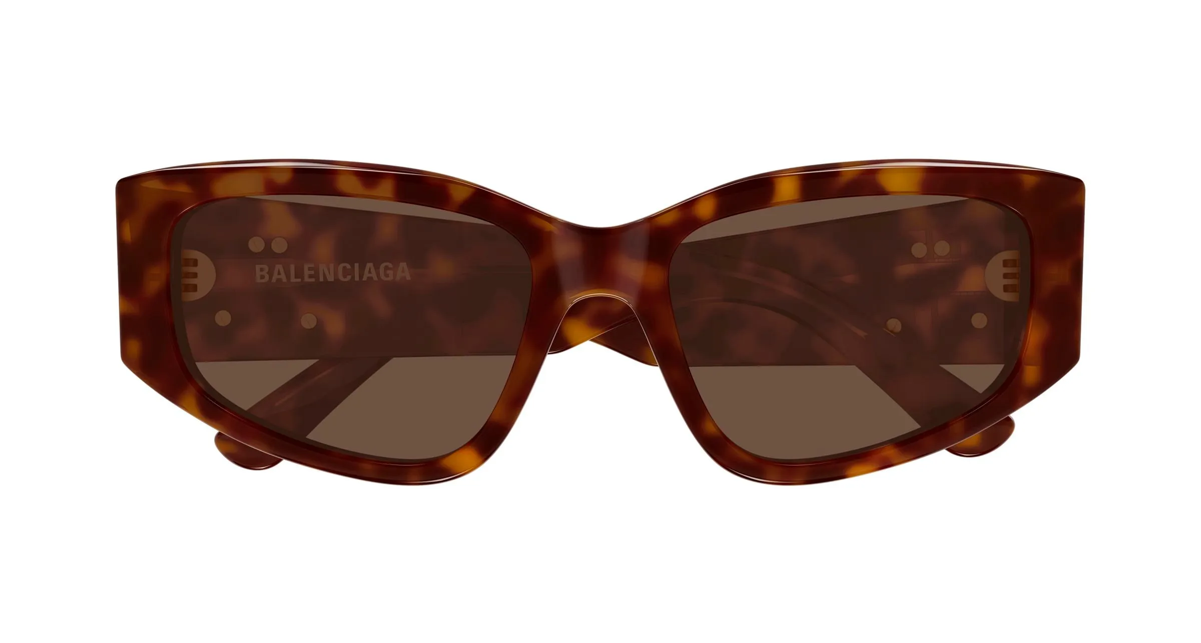 Balenciaga BB0475S 002 Occhiali da sole Acetato Havana Marrone Cat Eye - immagine 2