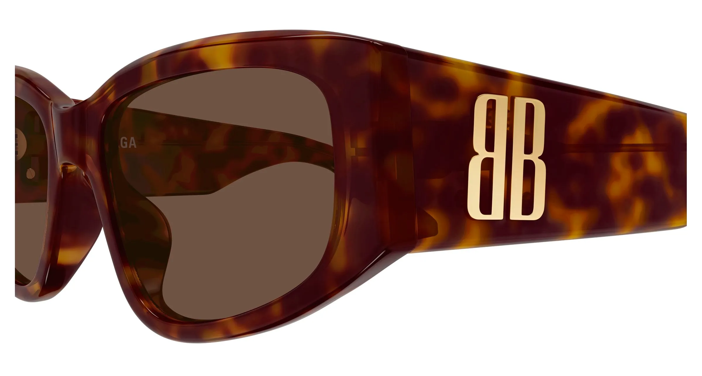Balenciaga BB0475S 002 Occhiali da sole Acetato Havana Marrone Cat Eye - immagine 3