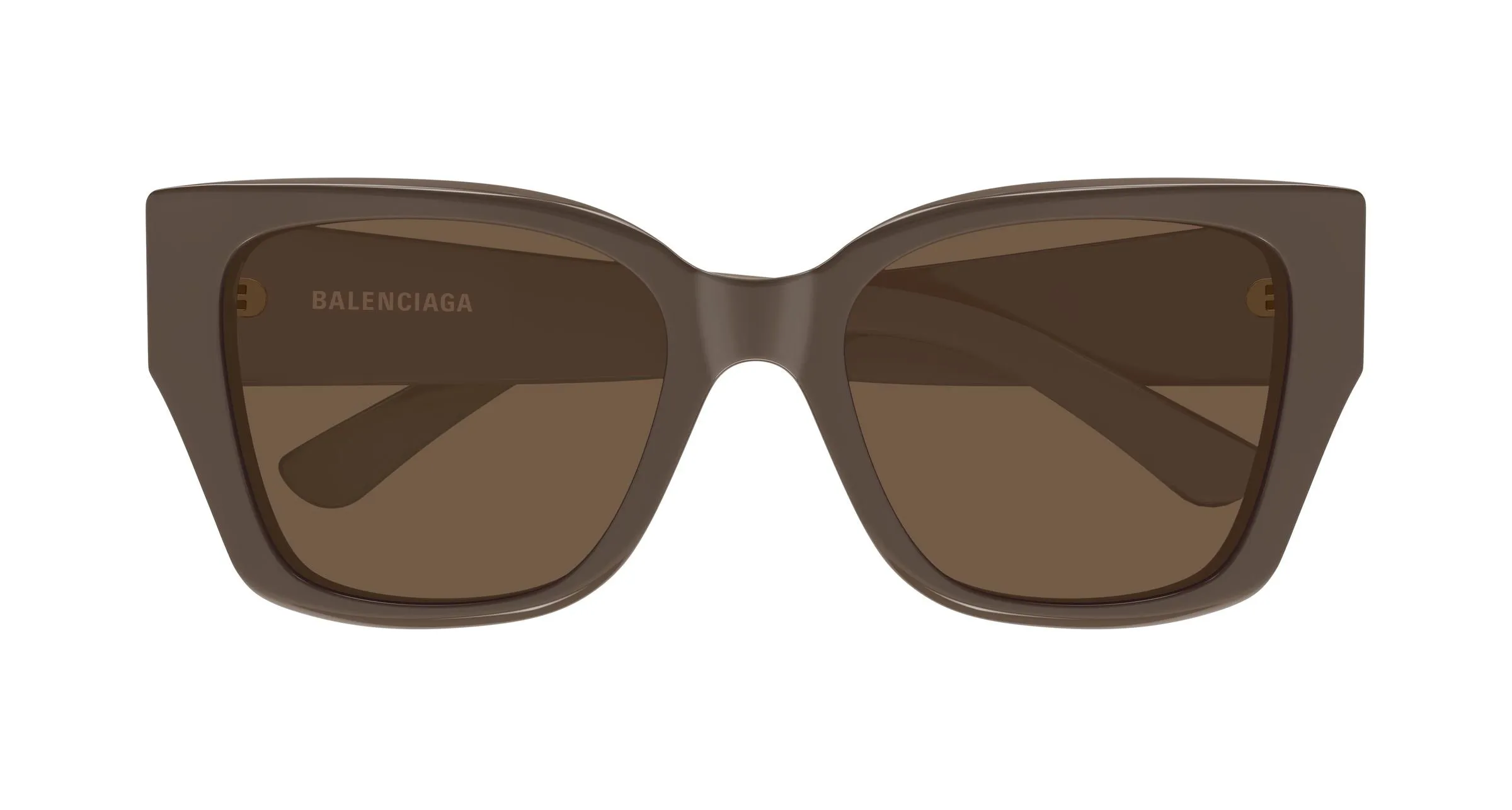 Balenciaga BB0474S 004 Occhiali da sole Acetato Marrone Marrone Farfalla - immagine 2