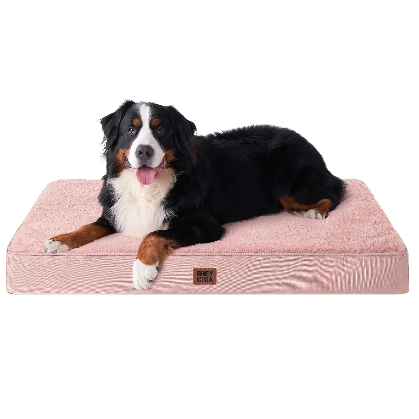 EHEYCIGA Removable Washable Orthopedic Dog Bed Cushion, Pink, 91 x 69 cm - immagine 9