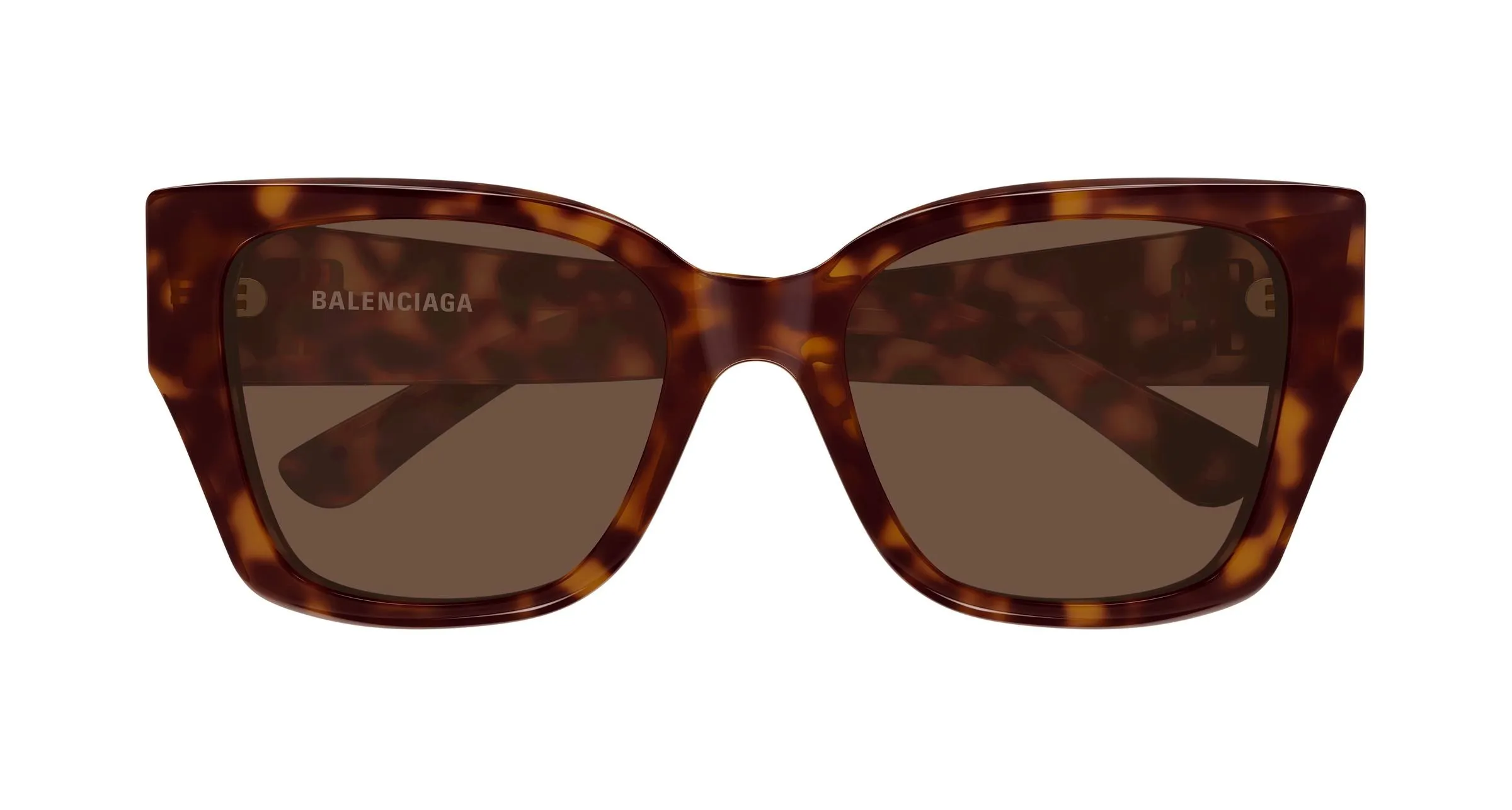 Balenciaga BB0474S 002 Occhiali da sole Acetato Havana Marrone Farfalla - immagine 2
