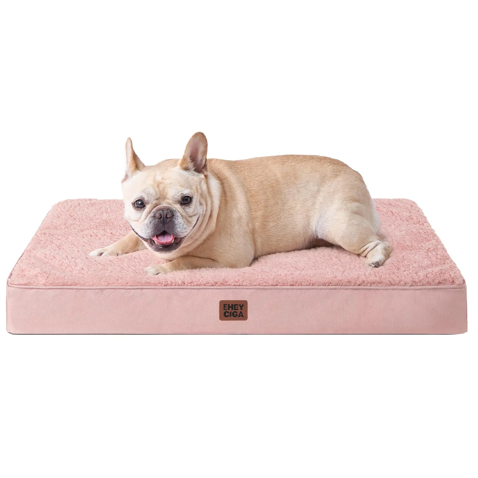 EHEYCIGA Removable Washable Orthopedic Dog Bed Cushion, Pink, 76 x 51 cm - immagine 1