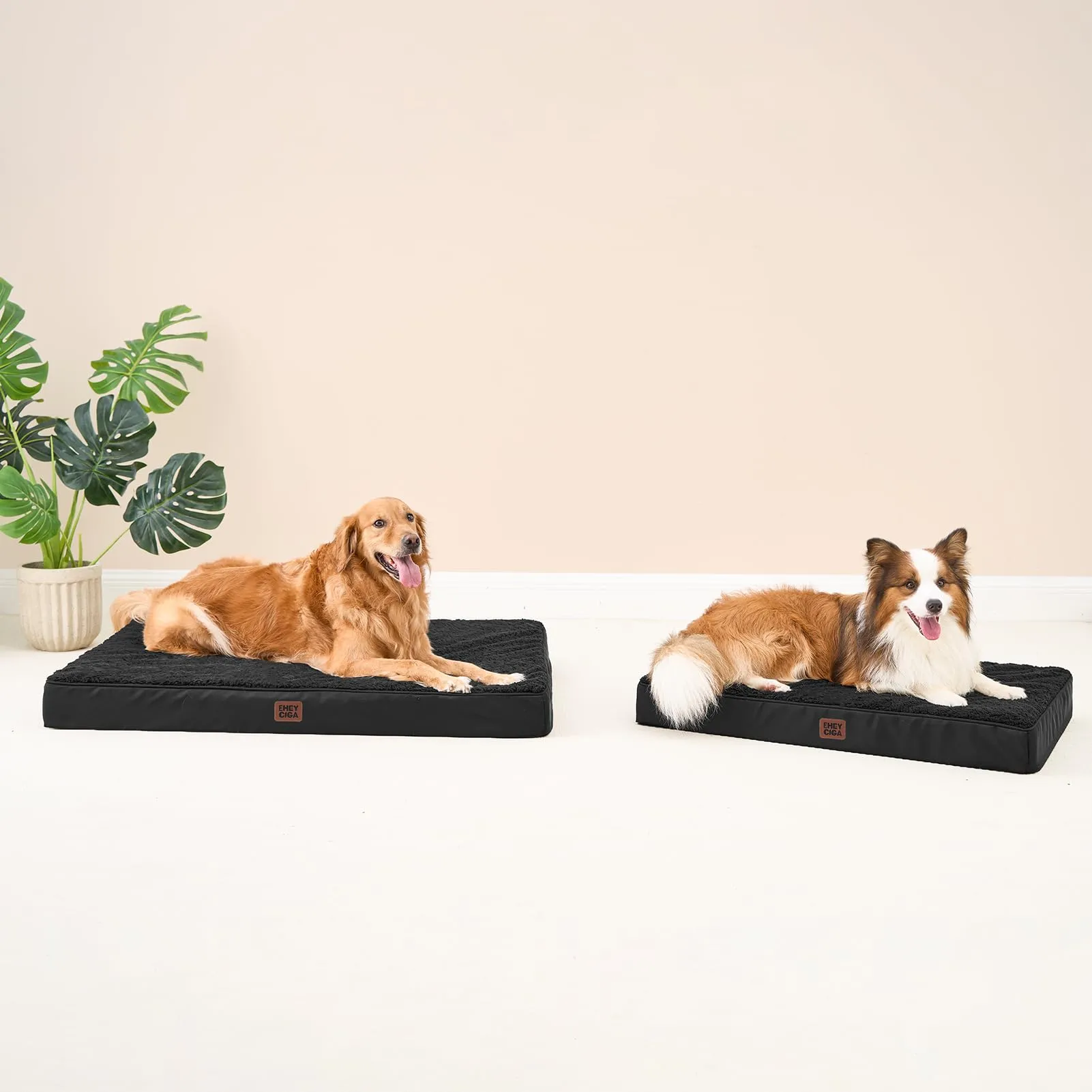 EHEYCIGA Removable Washable Orthopedic Dog Bed Cushion, Black, 104 x 69 cm - immagine 9