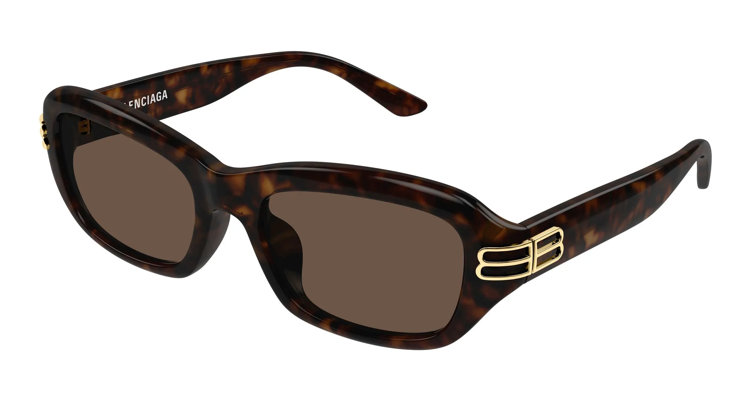 Balenciaga BB0471SK 002 Occhiali da sole Acetato Havana Marrone Squadrata - immagine 1