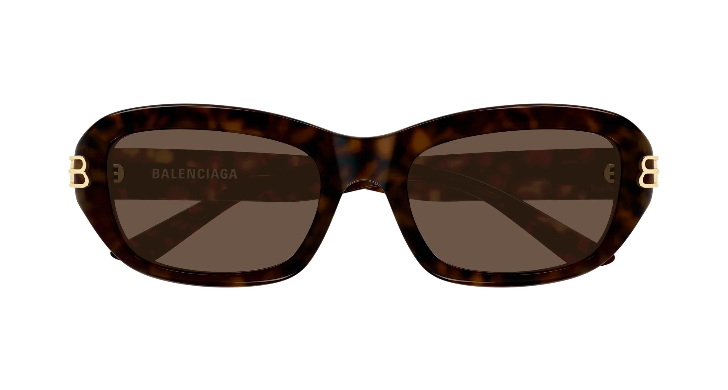 Balenciaga BB0471SK 002 Occhiali da sole Acetato Havana Marrone Squadrata - immagine 2