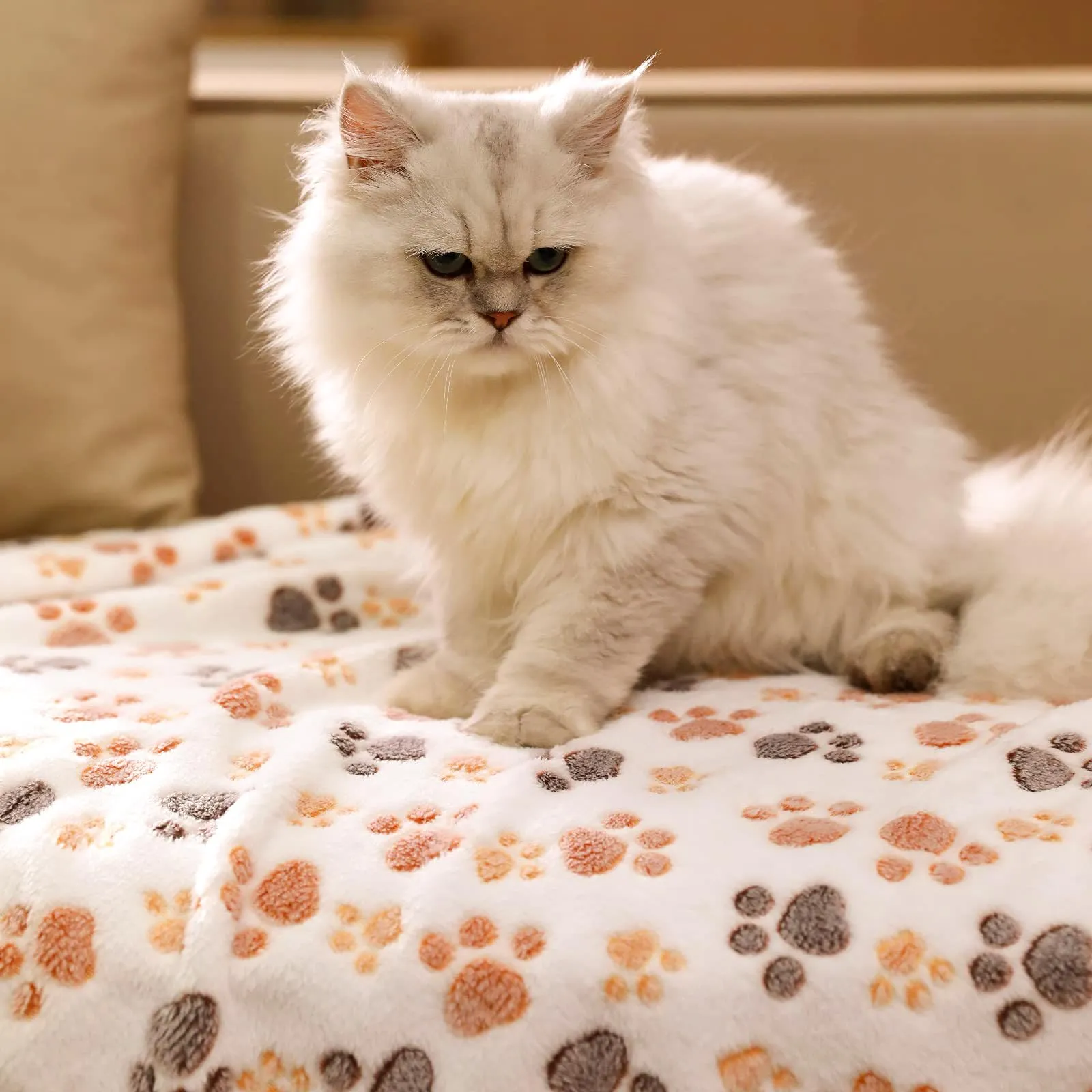 CIYIN 3 Pezzi Coperta Cane, Copertina per Animali,Copertina Cane Lavabile,Animali Domestici Coper tina Gatto,Coper tina per Cani Gatti Piccola e Media Taglia (bianco, grigio, rosa, 60 x 40 cm) - immagine 6