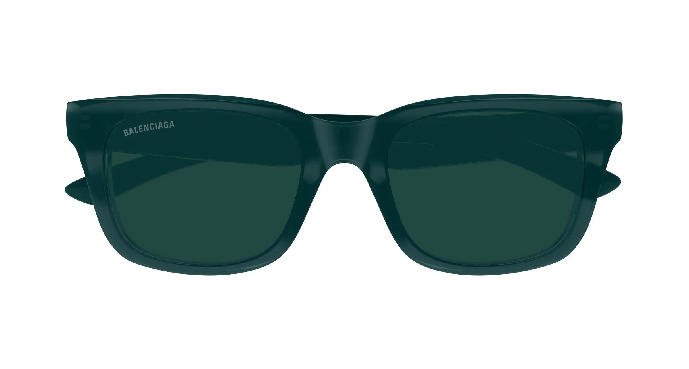 Balenciaga BB0468S 004 Occhiali da sole Acetato Verde Verde Squadrata - immagine 2