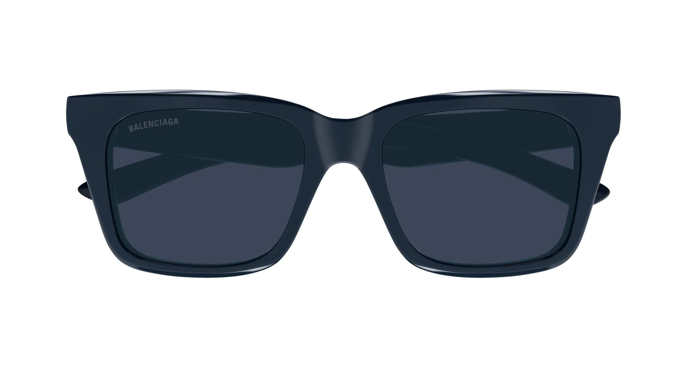 Balenciaga BB0467S 004 Occhiali da sole Acetato Blu Blu Squadrata - immagine 2