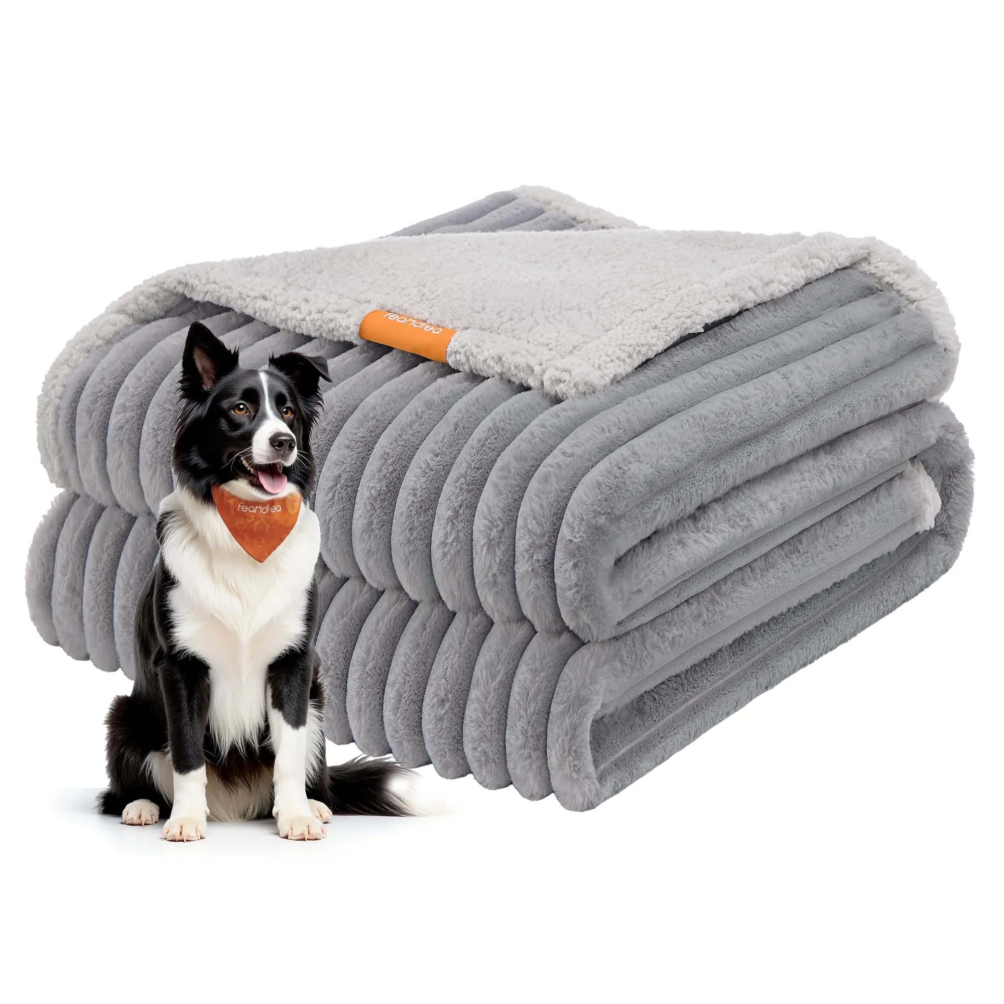 Feandrea Tappeto Impermeabile per Cani, Coperta Reversibile di Taglia XL, 152 x 127 cm, per Cani di Taglia Media e Grande, Copridivano, Lavabile, Grigio Tortora e Grigio Chiaro PPB036G01 - immagine 1
