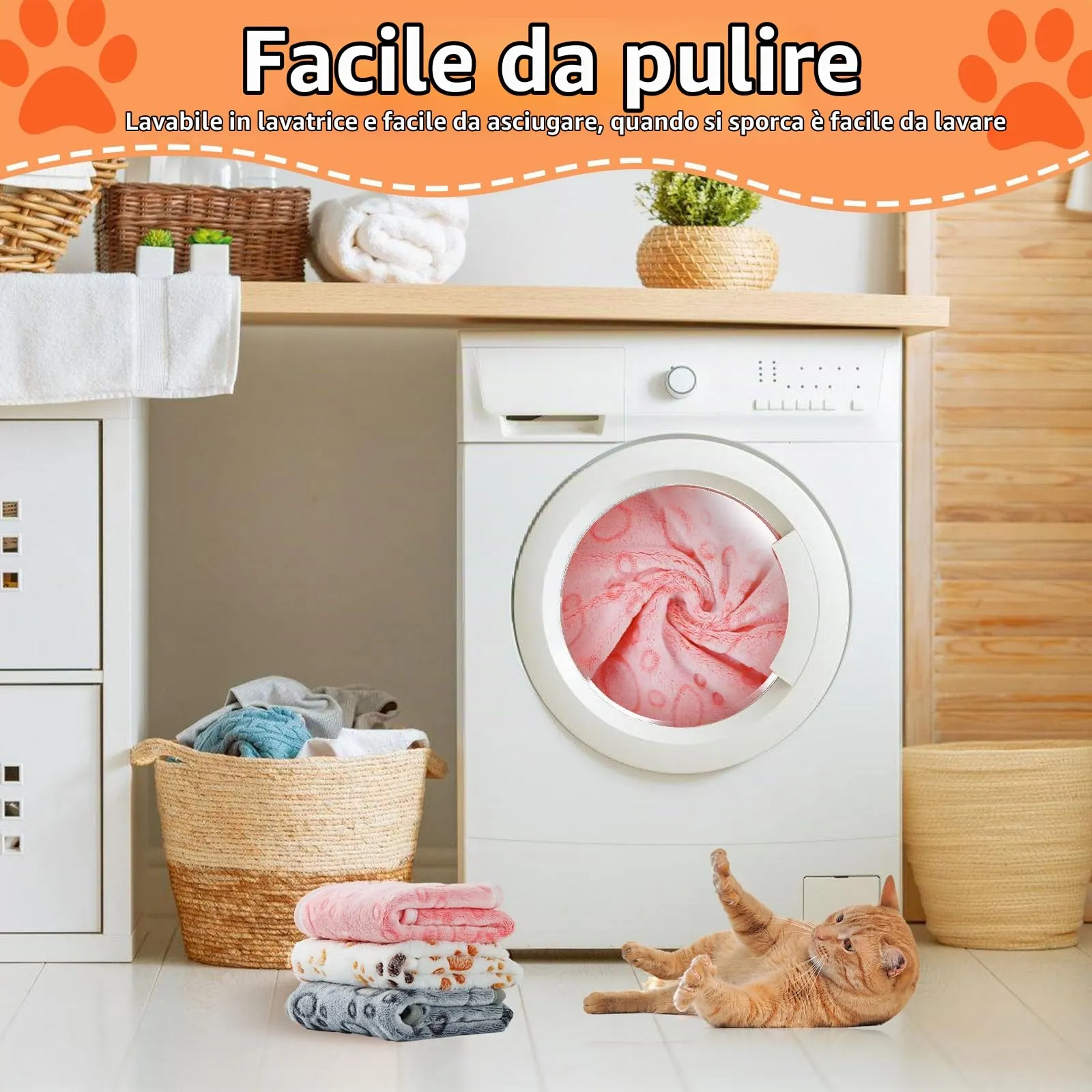 CIYIN 3 Pezzi Coperta Cane, Copertina per Animali,Copertina Cane Lavabile,Animali Domestici Coper tina Gatto,Coper tina per Cani Gatti Piccola e Media Taglia (bianco, grigio, rosa, 104x76cm) - immagine 2