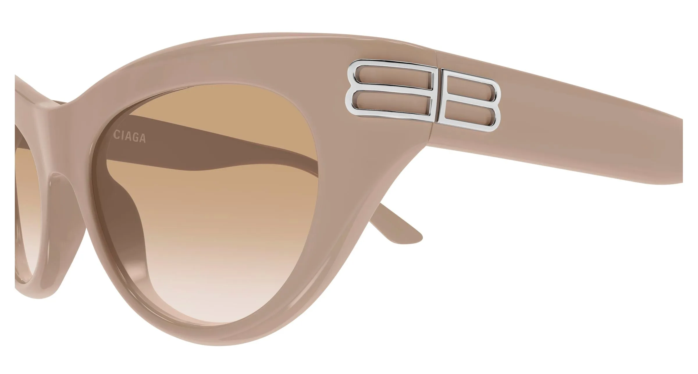 Balenciaga BB0466S 003 Occhiali da sole Acetato Rosa Rosa Cat Eye - immagine 3