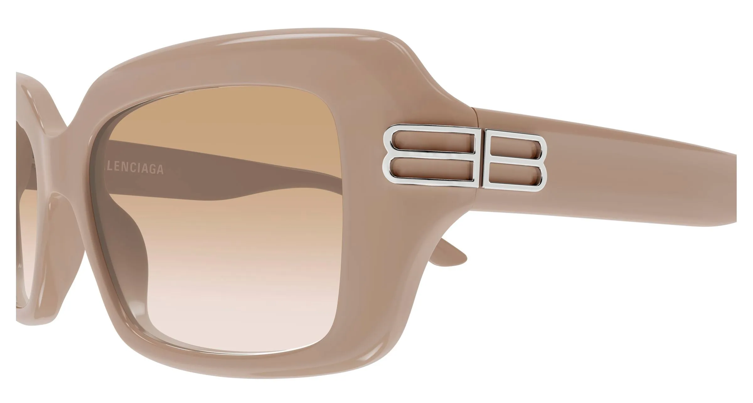 Balenciaga BB0465S 003 Occhiali da sole Acetato Rosa Rosa Squadrata - immagine 3