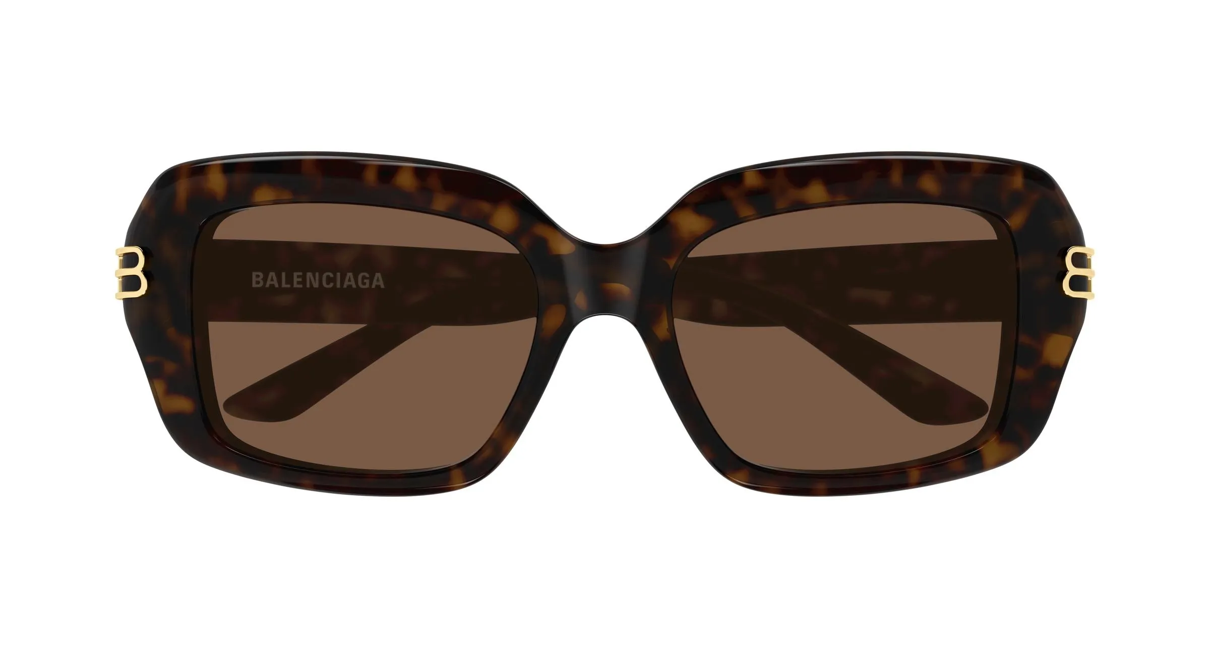 Balenciaga BB0465S 002 Occhiali da sole Acetato Havana Marrone Squadrata - immagine 2