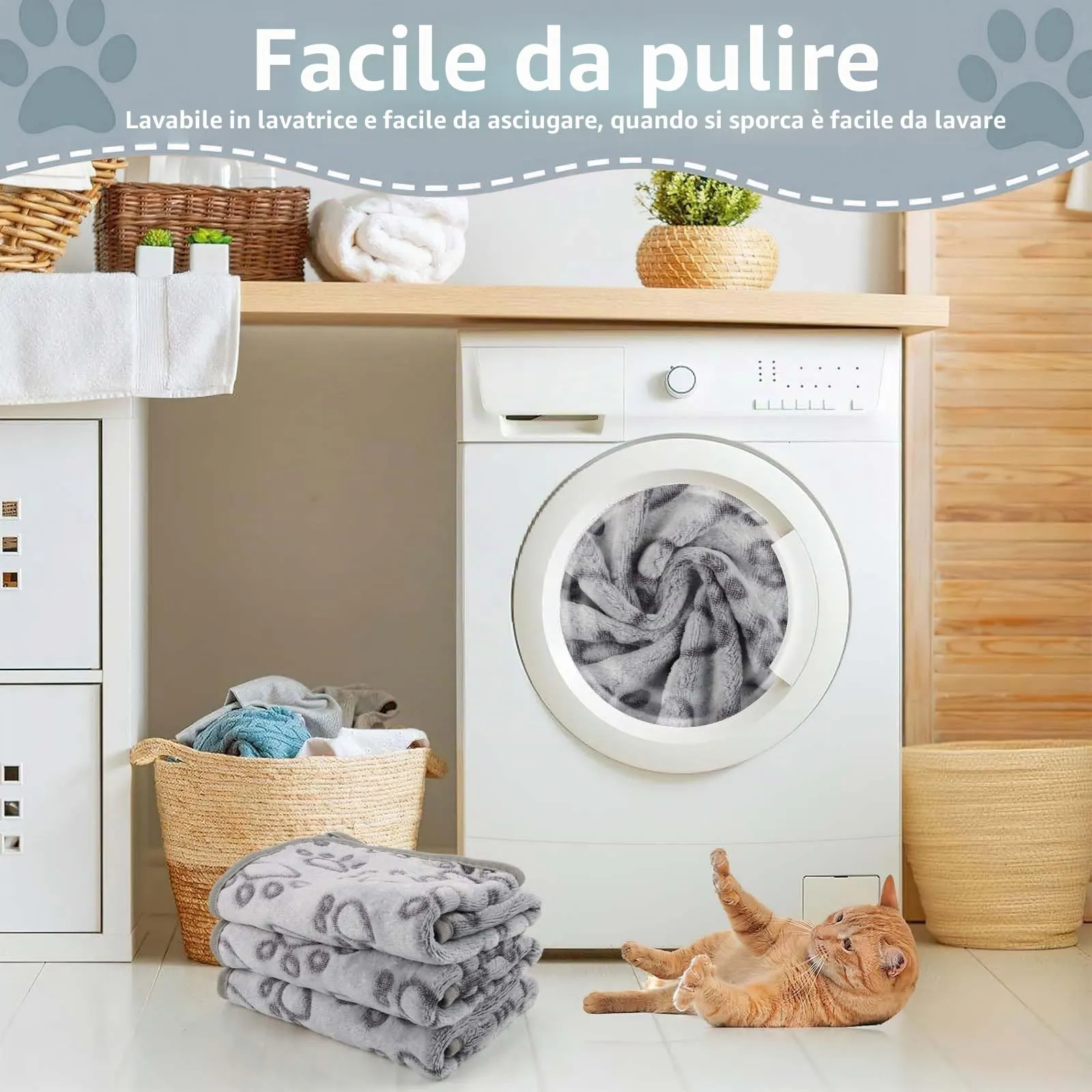 CIYIN 3 Pezzi Coperta Cane, Copertina per Animali,Copertina Cane Lavabile,Animali Domestici Coper tina Gatto,Coper tina per Cani Gatti Piccola e Media Taglia (C3, 60 x 40 cm) - immagine 4