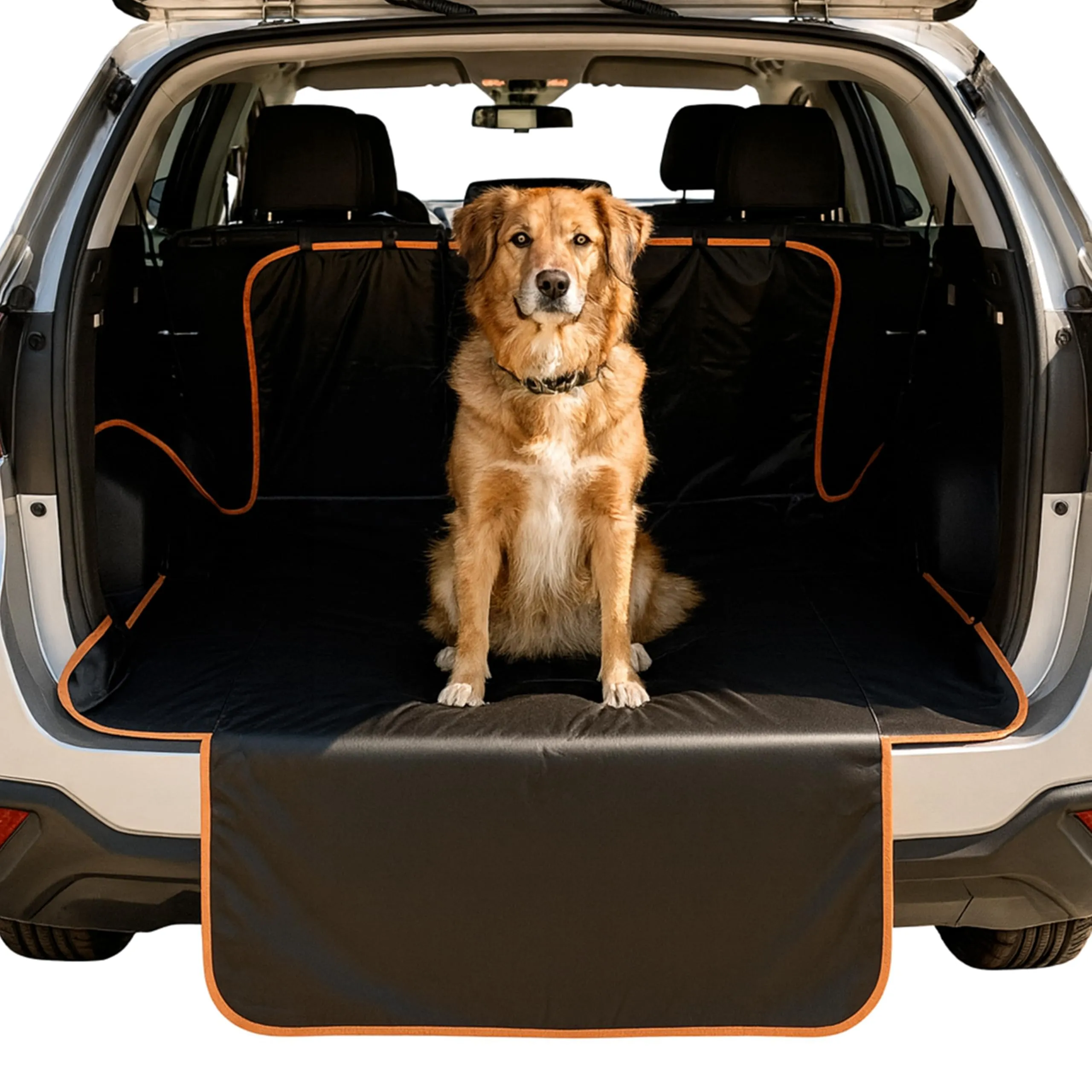 FRA&FLO Coprisedile Auto per Cani Impermeabile 180×103 cm, Telo Sedili Posteriori e Baule ad Amaca Antiscivolo e Antigraffio, Protezione Universale, Facile da Installare e Lavabile - immagine 1