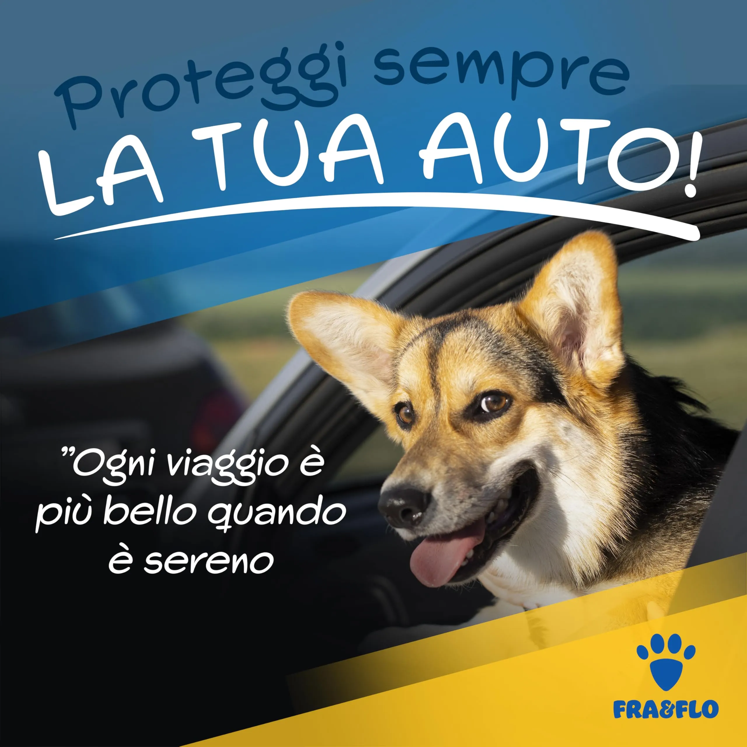 FRA&FLO Coprisedile Auto per Cani Impermeabile 180×103 cm, Telo Sedili Posteriori e Baule ad Amaca Antiscivolo e Antigraffio, Protezione Universale, Facile da Installare e Lavabile - immagine 7