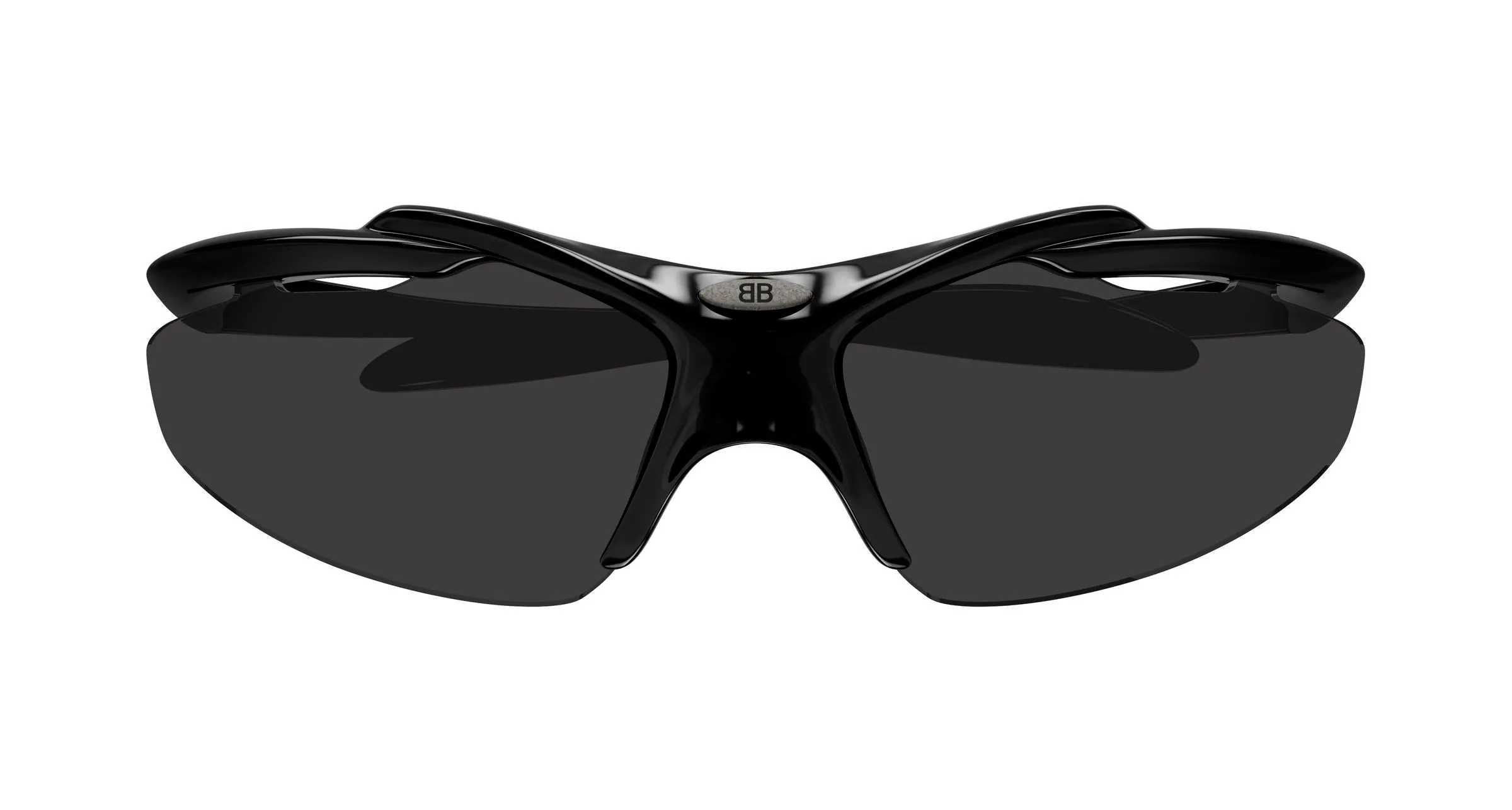 Balenciaga BB0464S 001 Occhiali da sole Bio-iniettato Nero Grigio Geometrica - immagine 2